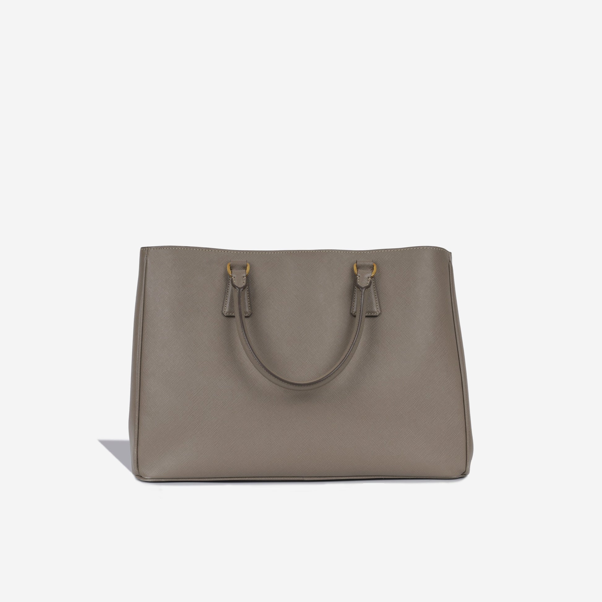 Prada Galleria Tote Bag Medium Grey Saffiano Ghw