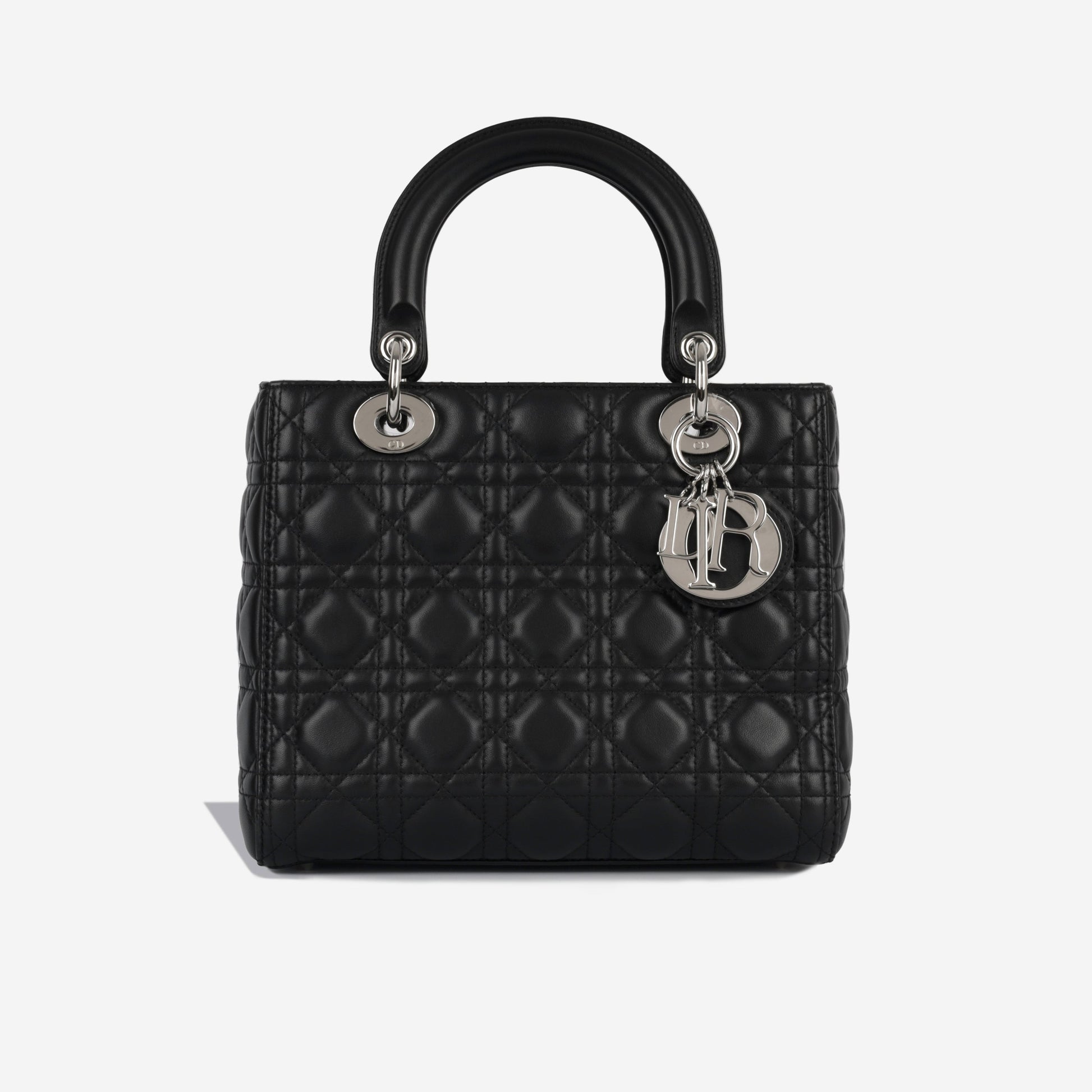 Dior Christian Lady Tote Bag Medium Lambskin Shw 2016