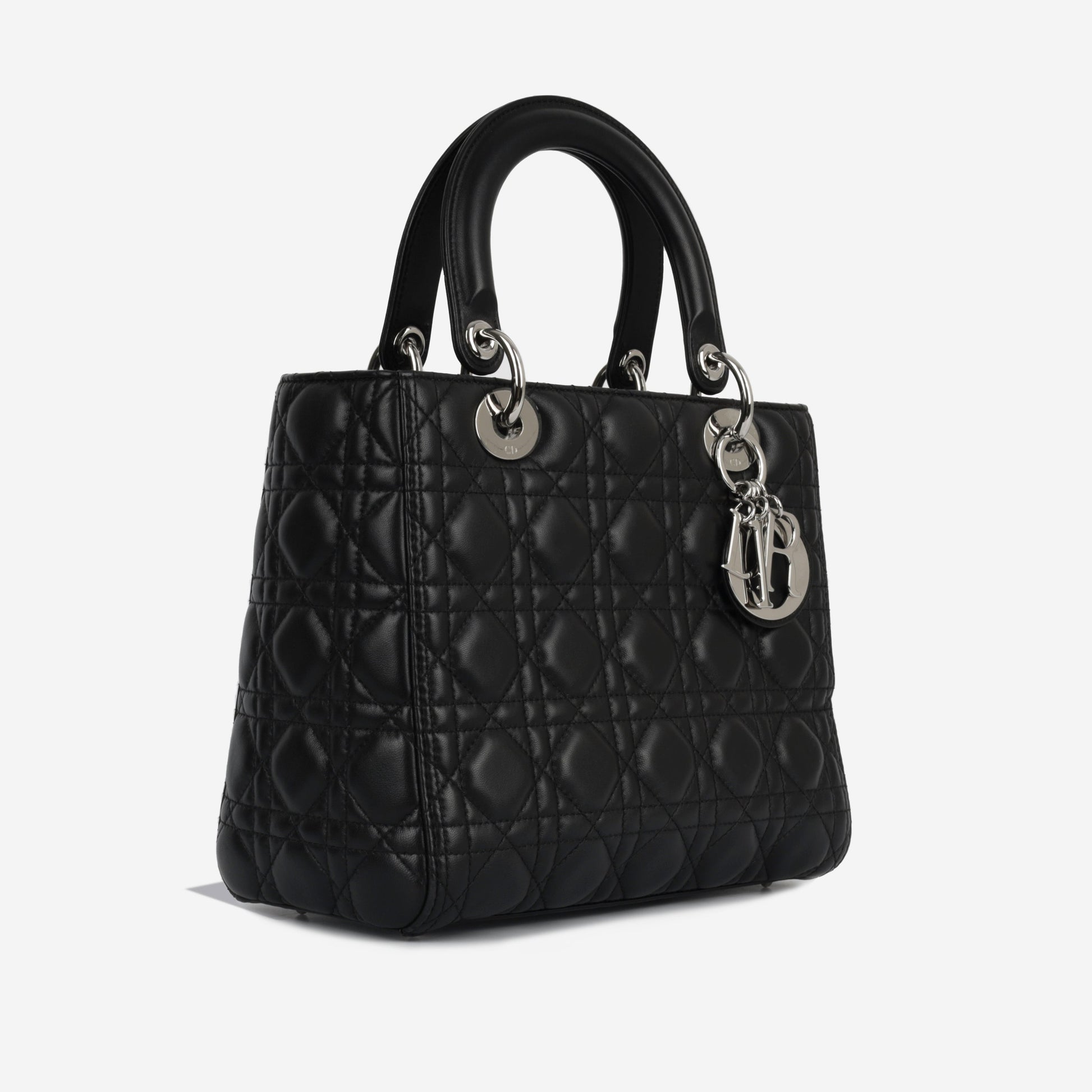 Dior Christian Lady Tote Bag Medium Lambskin Shw 2016