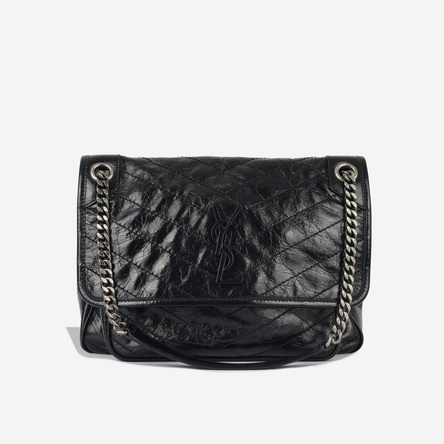 YSL Saint Laurent Niki Bag Medium Crossbody Bag Aged Calfskin Shw