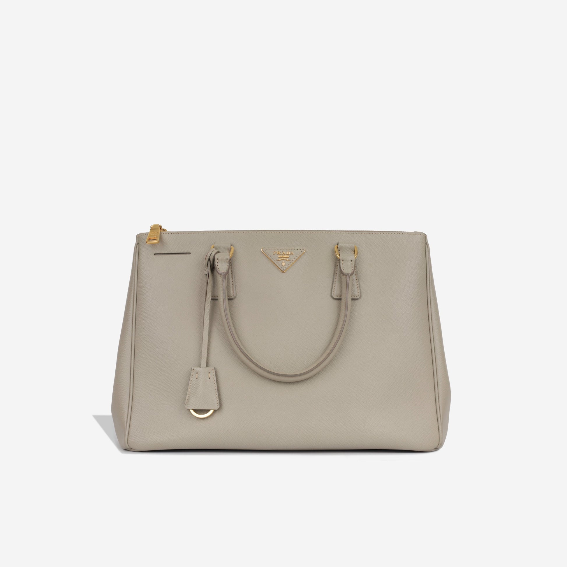 Prada Galleria Tote Bag Large Taupe Saffiano Ghw