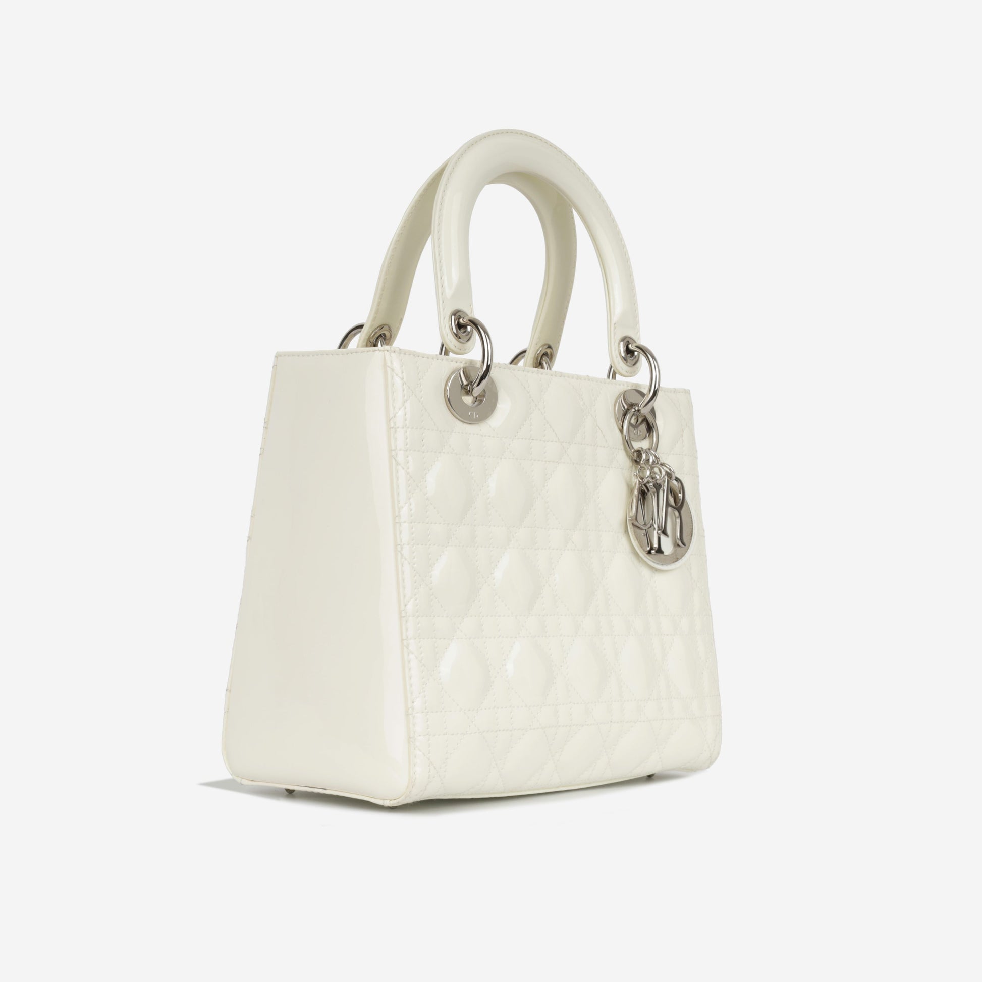 Dior Christian Lady Tote Bag Medium Patent Shw 2009