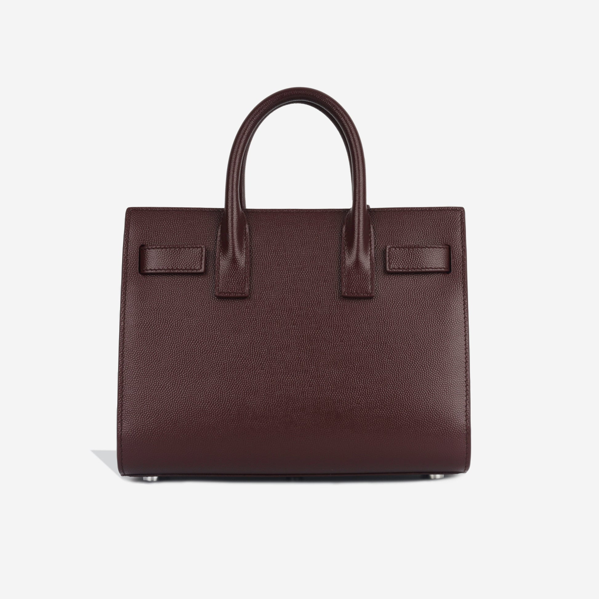 YSL Saint Laurent Sac De Jour Nano Shoulder Bag Grained Calfskin Shw