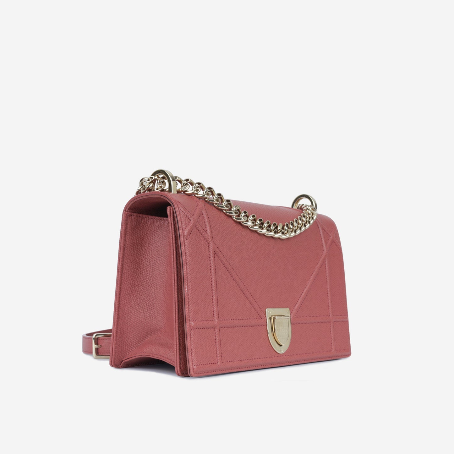 Dior Christian ama Crossbody Bag Medium Grained Leather Cghw