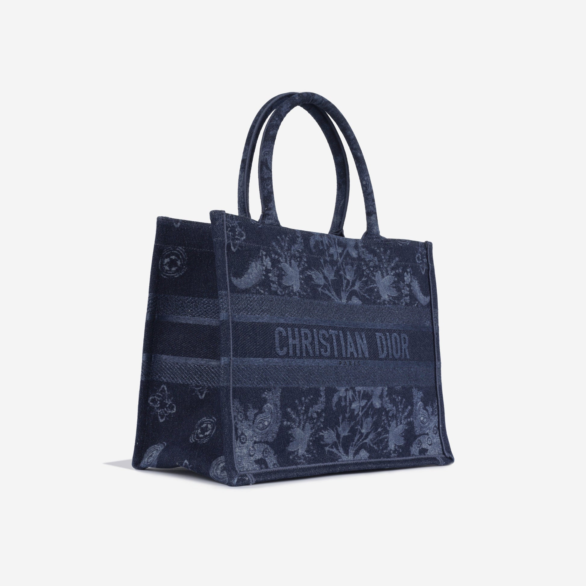 Dior Christian Book Tote Medium Tote Bag Blue Paisley 2021