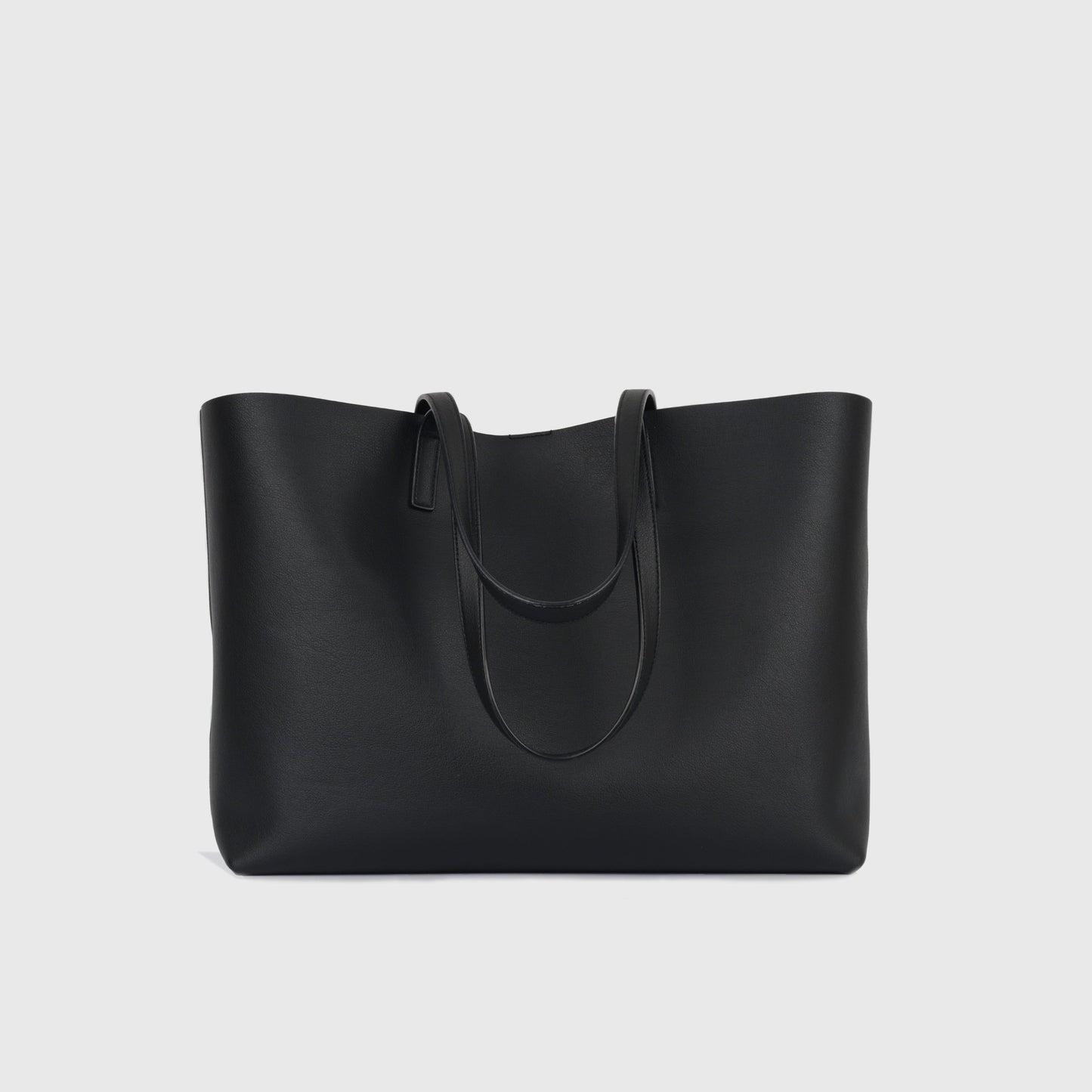 YSL Saint Laurent E W Shopper Tote Shoulder Bag Calfskin Ghw 1