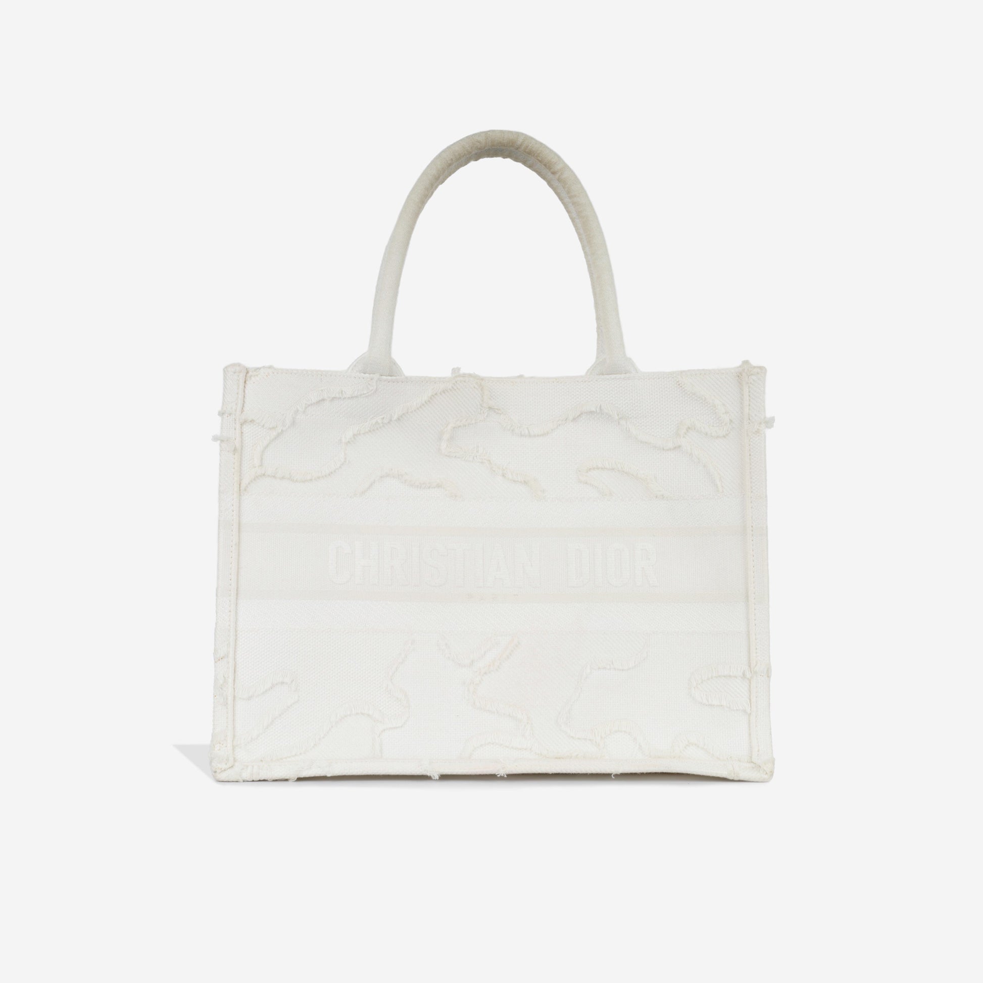 Dior Christian Book Tote Medium Tote Bag White Camoouflage 2021