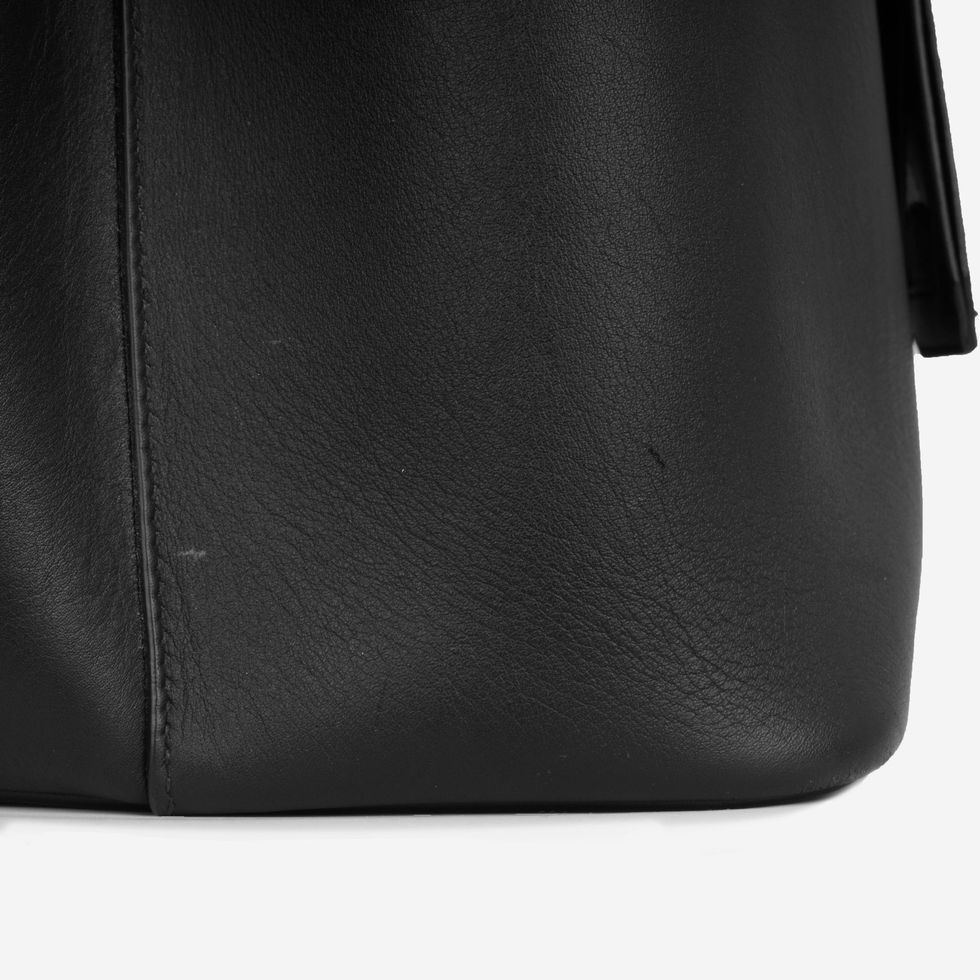 Prada Double Tote Matte Calfskin Black Large Tote Bag