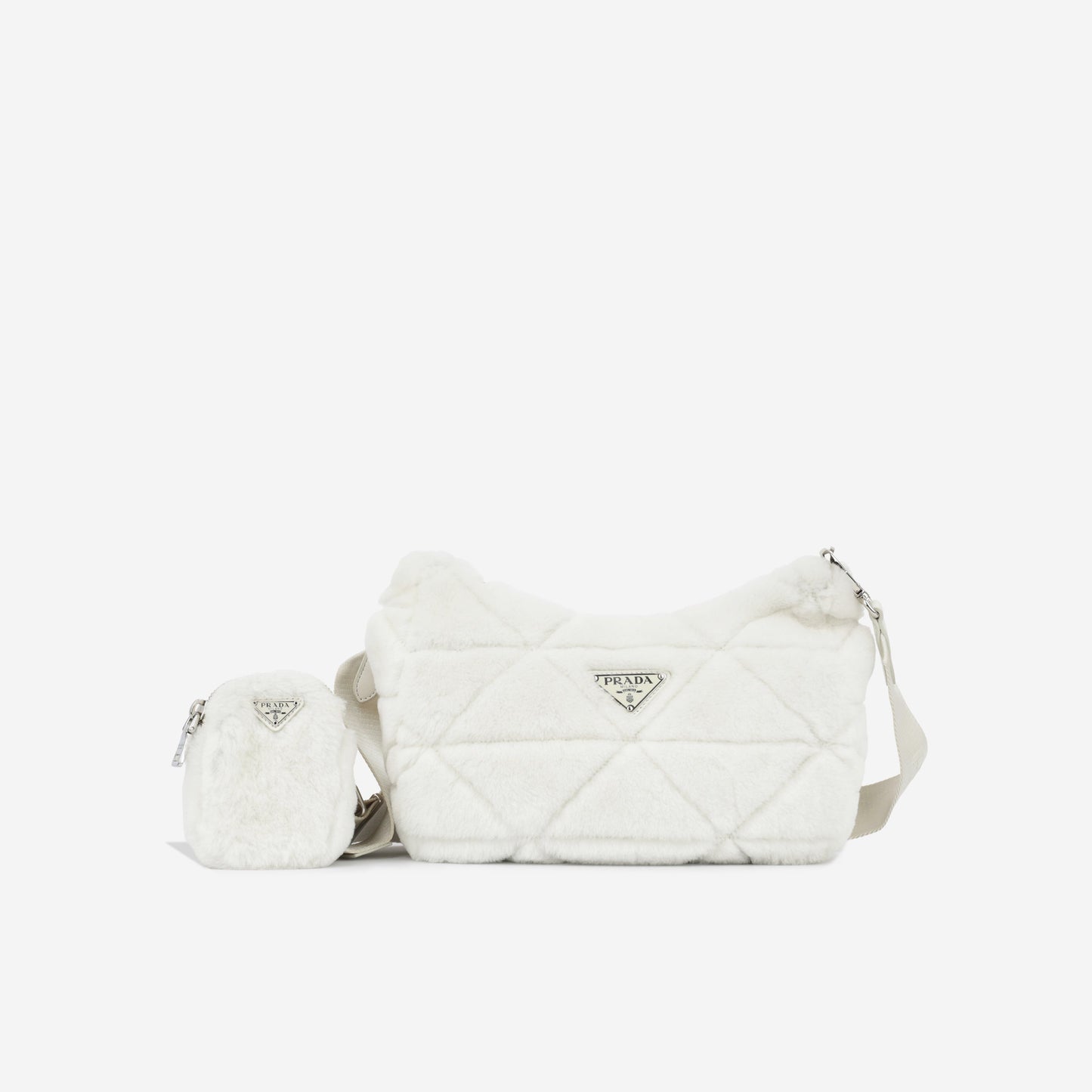 Prada Re Edition Shearling Shoulder Bag Quilted