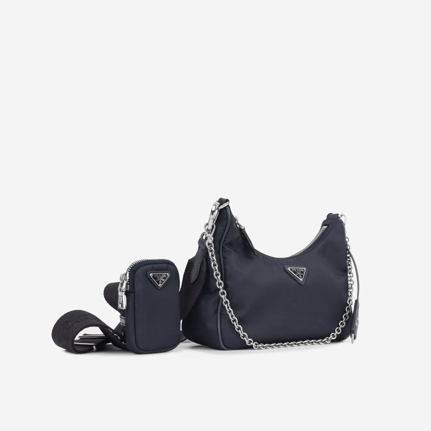 Prada Re Edition Shoulder Bag Nylon Navy