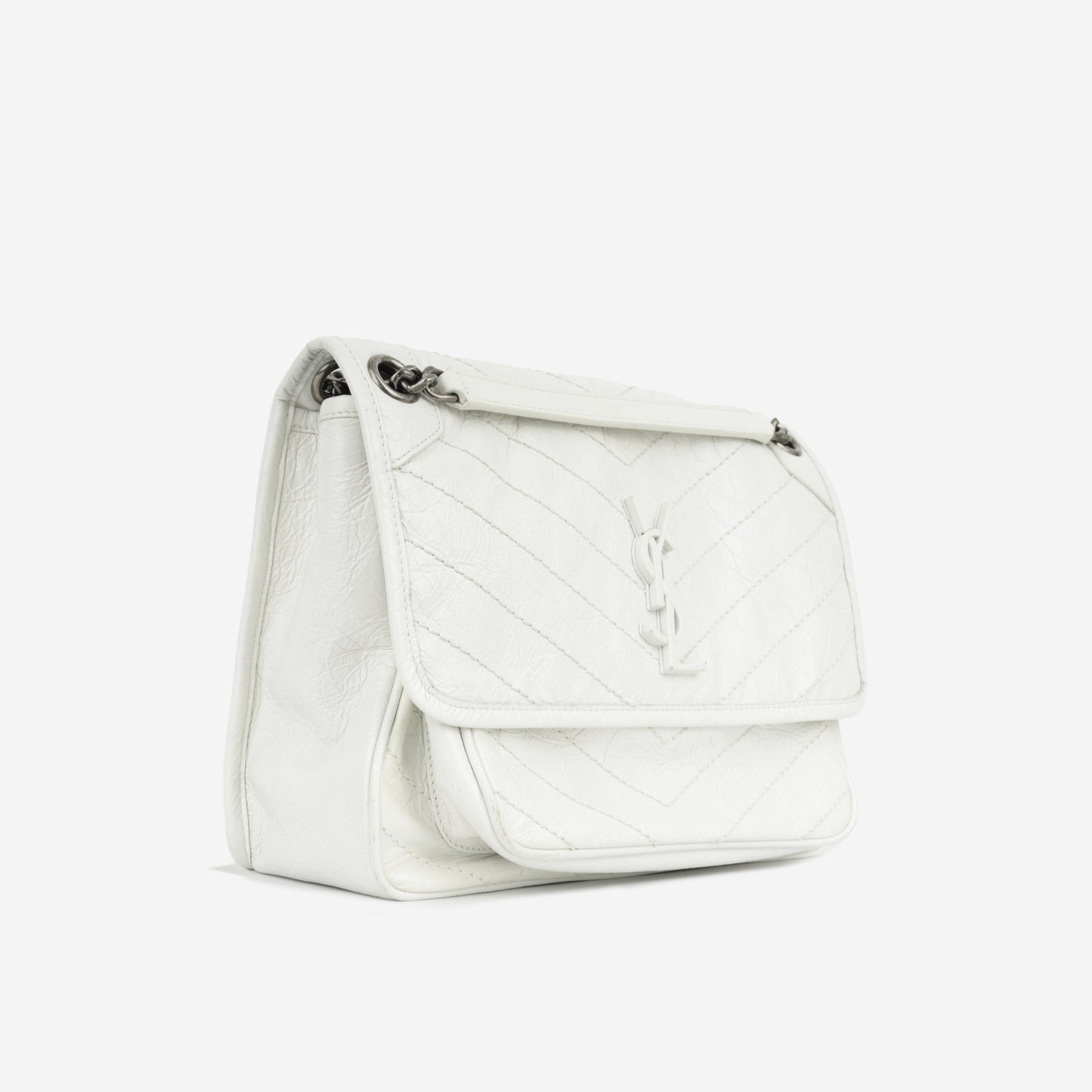 YSL Saint Laurent Niki Bag Medium Crossbody Bag Crinkled Leather Whw