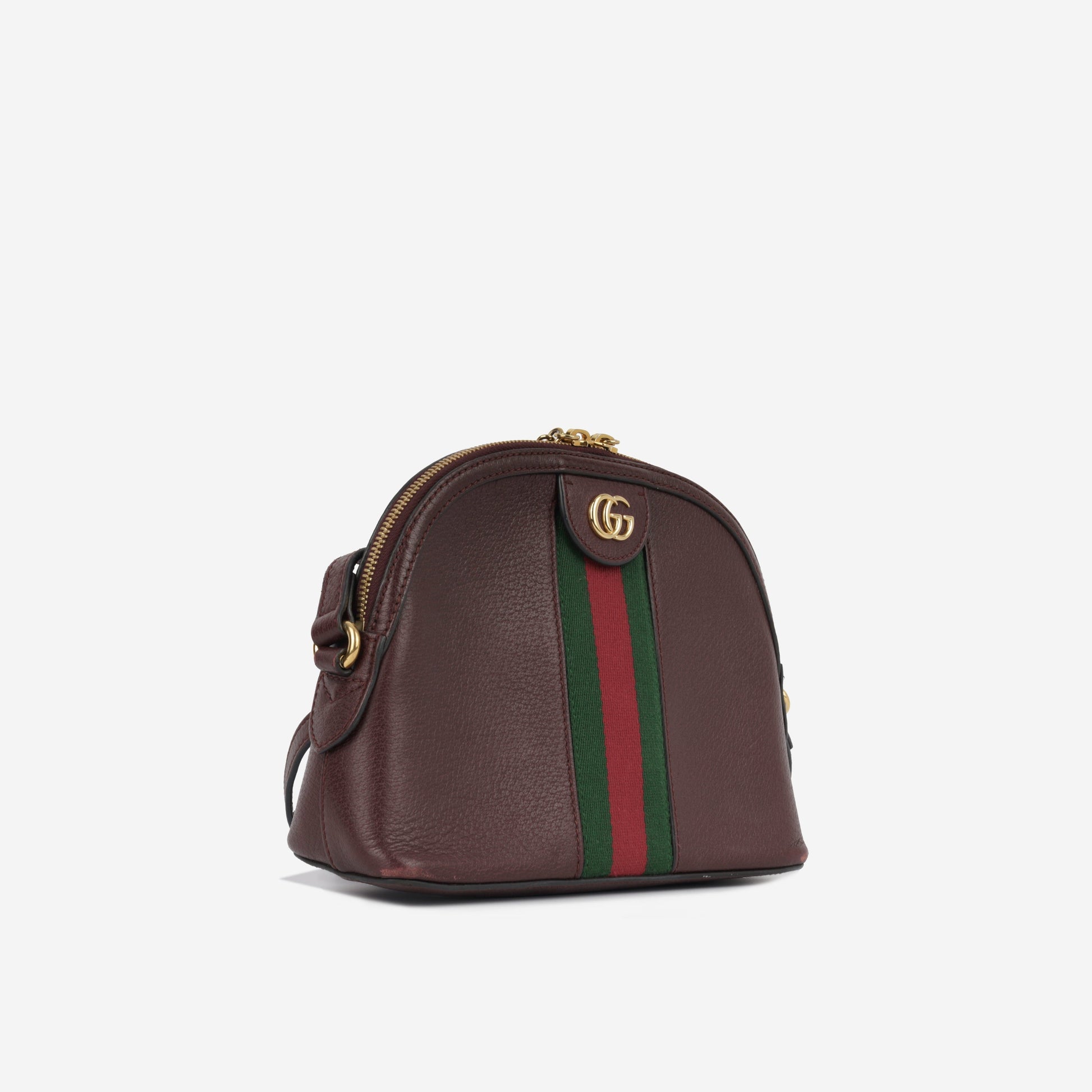 Gucci Ophidia Burgundy Dome Shoulder Bag Crossbody Bag