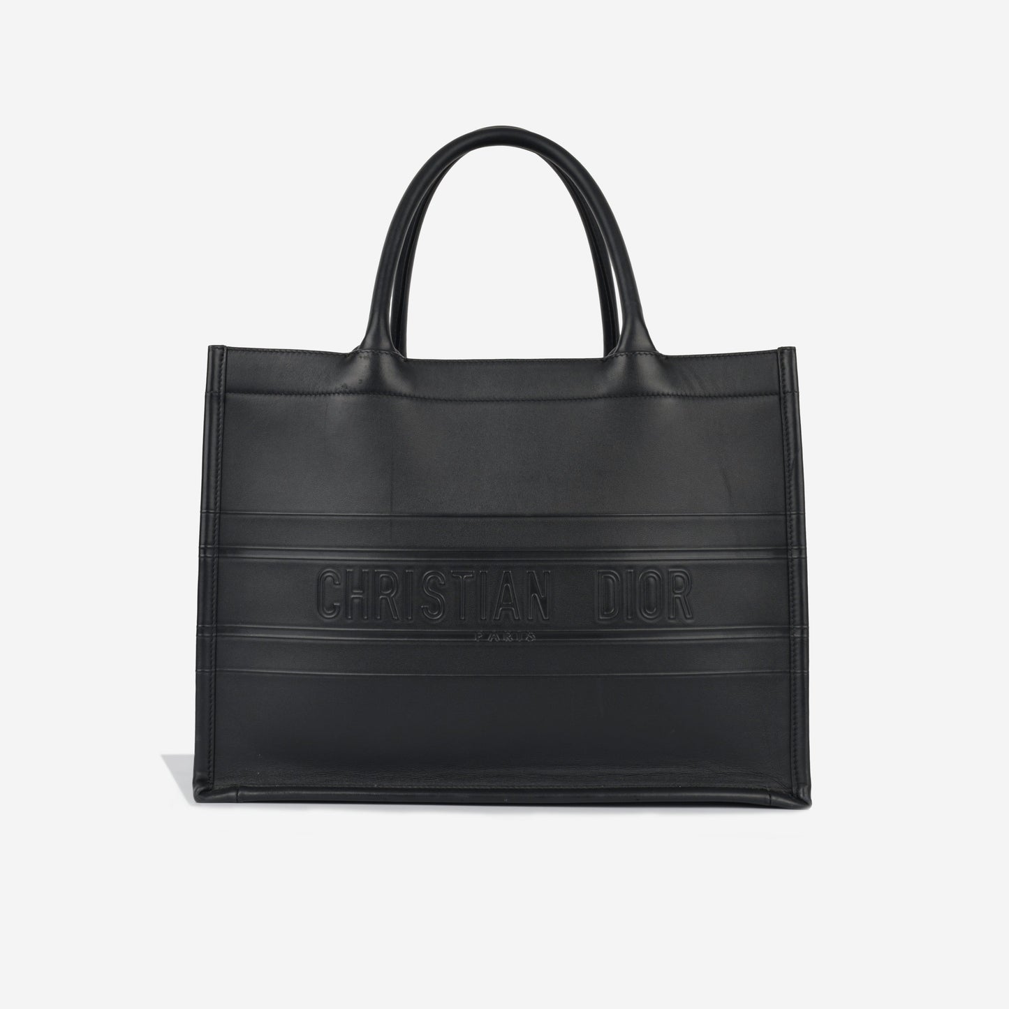 Dior Christian Book Tote Medium Tote Bag Tote Black Calfskin