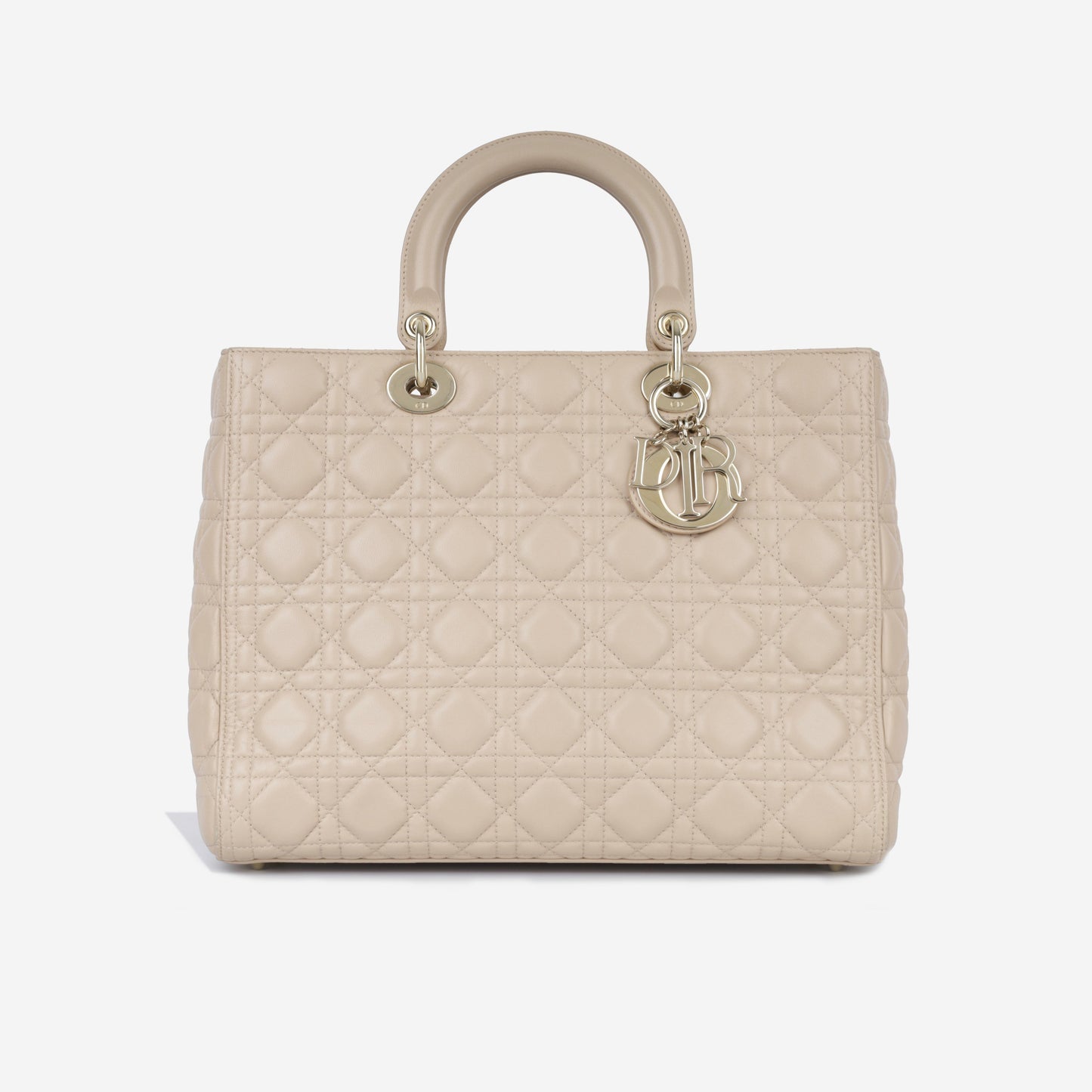 Dior Christian Lady Shoulder Bag Large Lambskin Leather Cghw