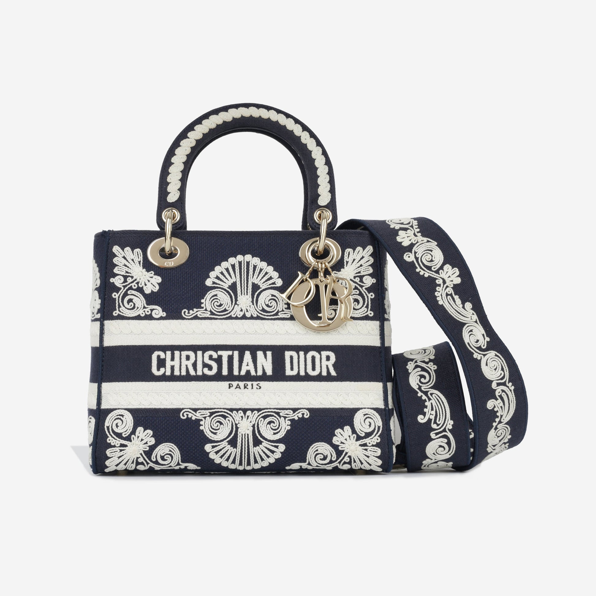Dior Christian Lady Lite Tote Bag Medium