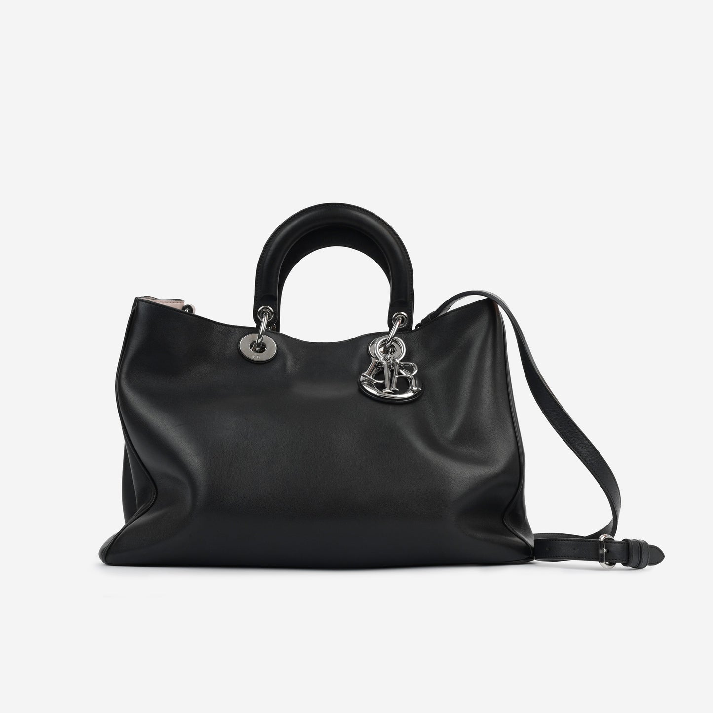 Dior Christian issimo Tote Calfskin Black Large Tote Bag