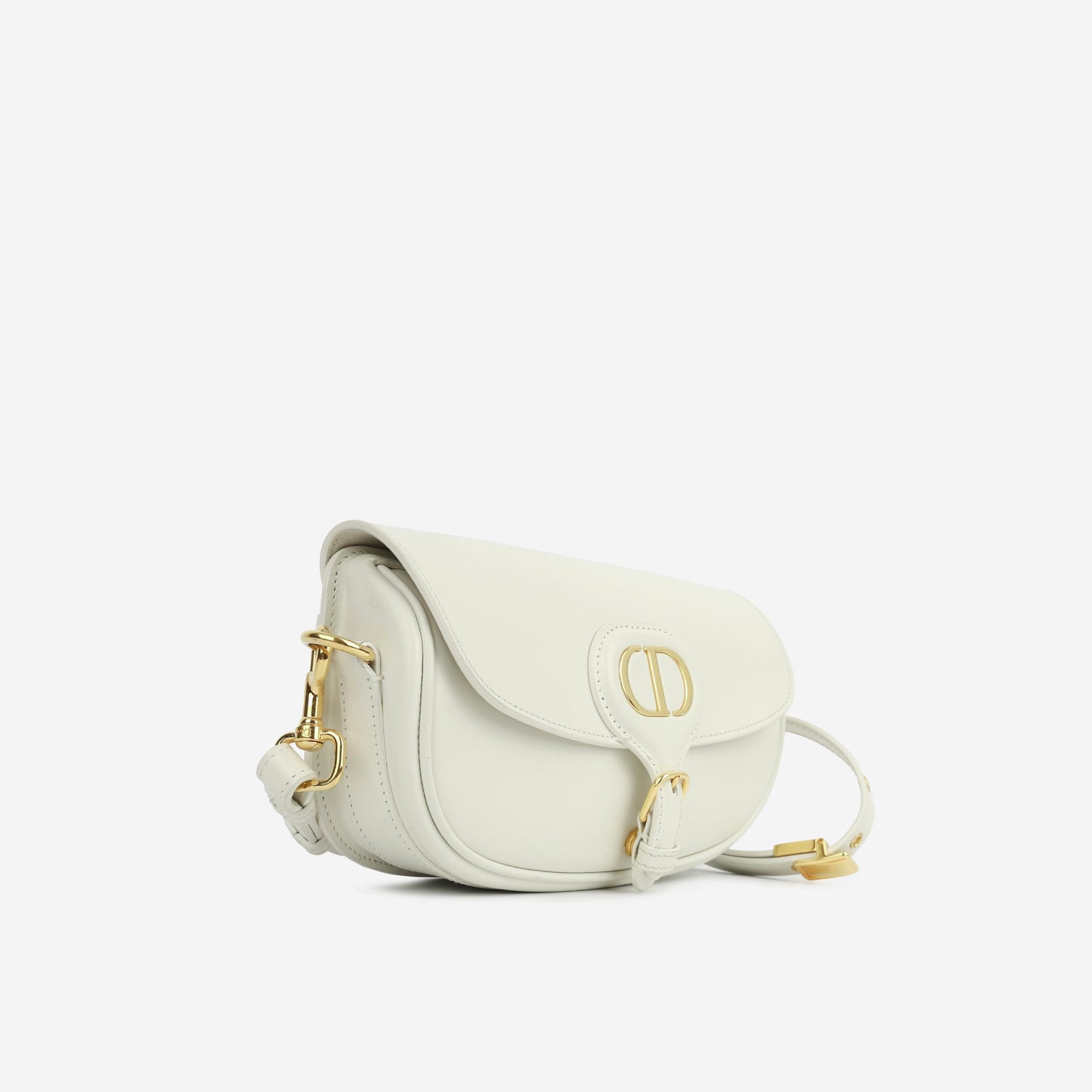 Dior Christian Bobby East West Calfskin Tote Bag White