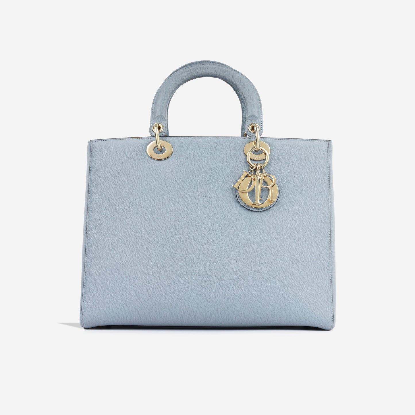 Dior Christian Lady Cloud Shoulder Bag Blue Large