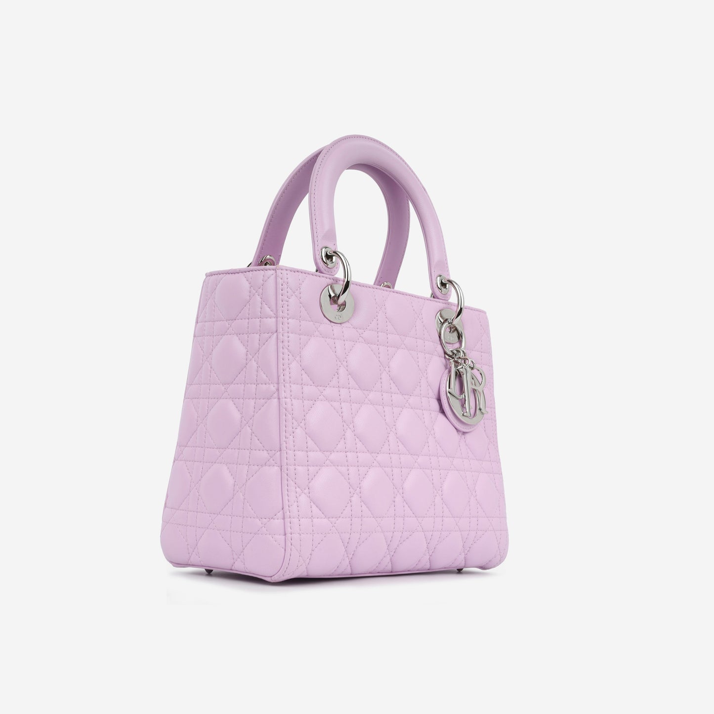 Dior Christian Lady Lilac Tote Bag Medium