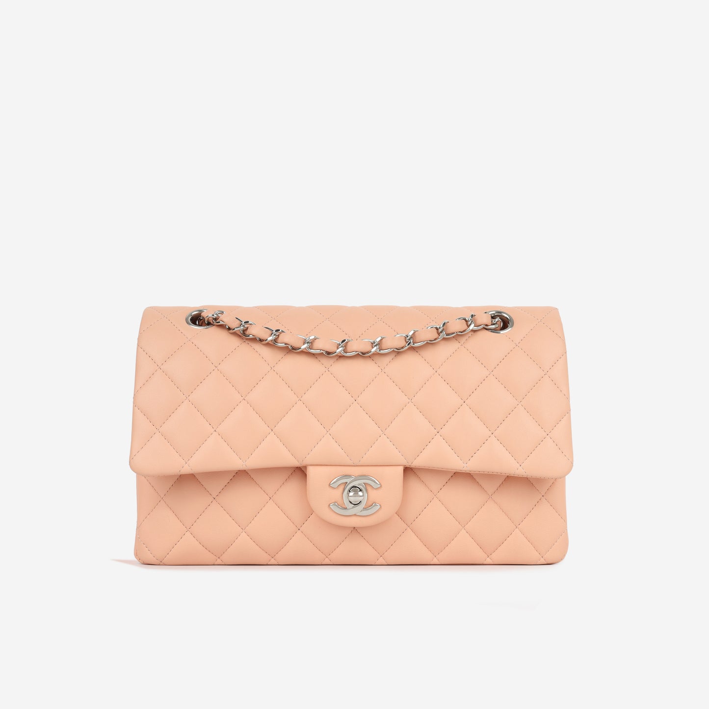 Chanel Chanel - Classic Flap Bag - Medium - Peach Lambskin - SHW -  