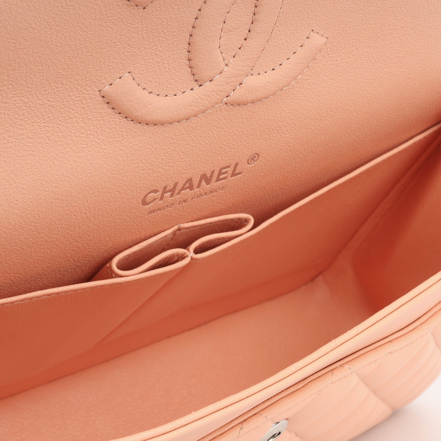 Chanel Chanel - Classic Flap Bag - Medium - Peach Lambskin - SHW -  