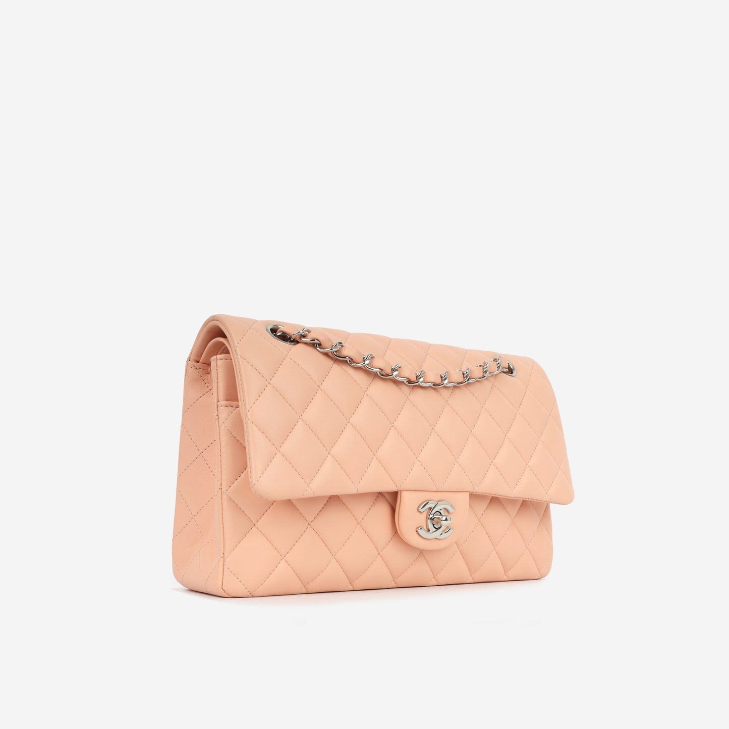 Chanel Chanel - Classic Flap Bag - Medium - Peach Lambskin - SHW -  