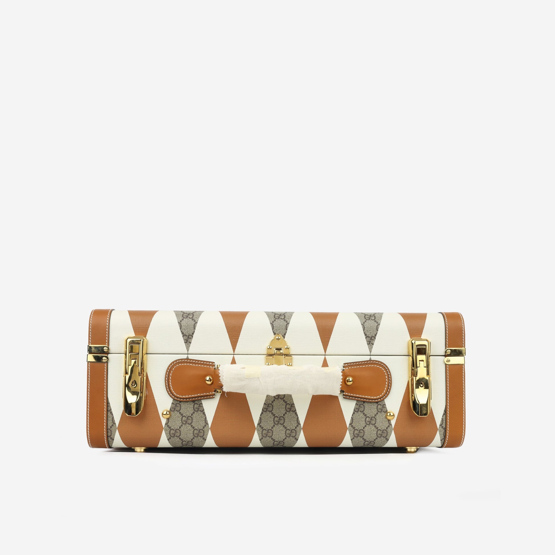 Gucci Savoy Trunk Rhombus Shoulder Bag Canvas Medium