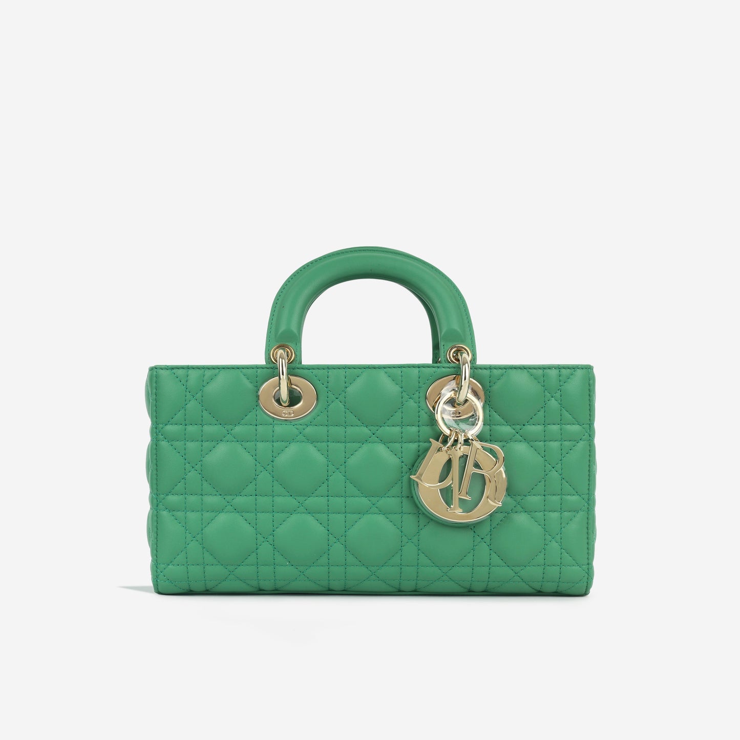 Dior Christian Lady Joy Tote Bag Lambskin Cghw Immaculate