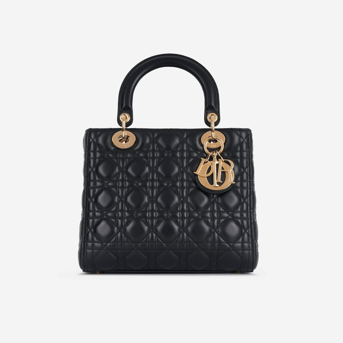 Dior Christian Lady Crossbody Bag Medium Cghw 2017 Excellent
