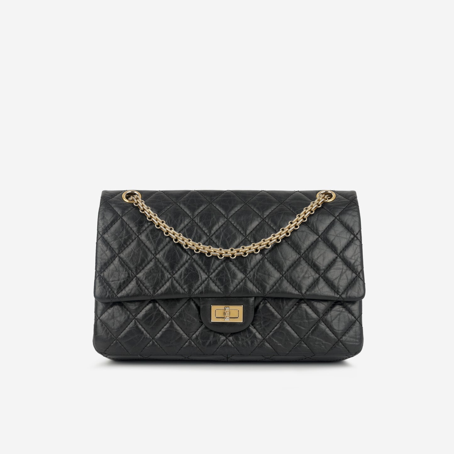 Chanel Chanel - 2.55 Reissue Flap Bag - 226 - Black Aged Calfskin GHW - -2011