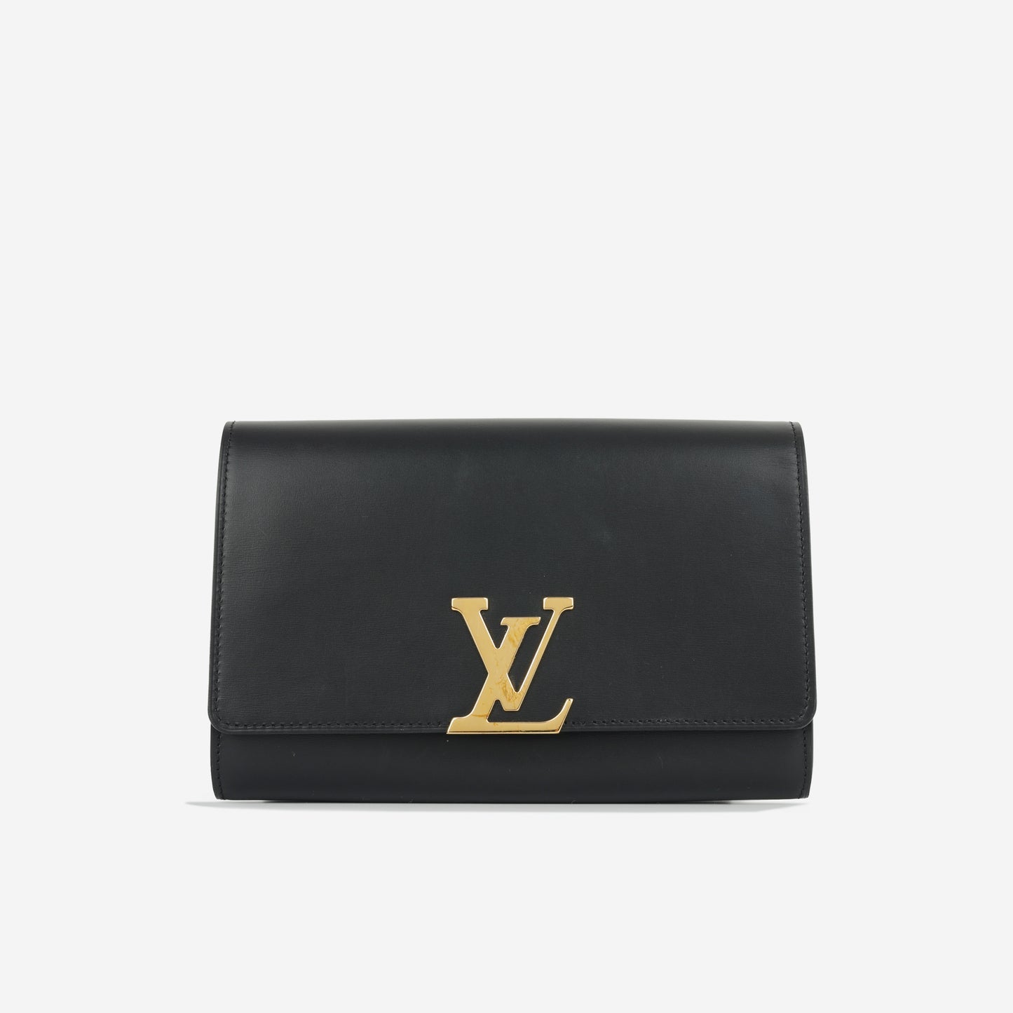 Louis Vuitton Louis Vuitton - Chain Louise Clutch - Black Calfskin GHW -