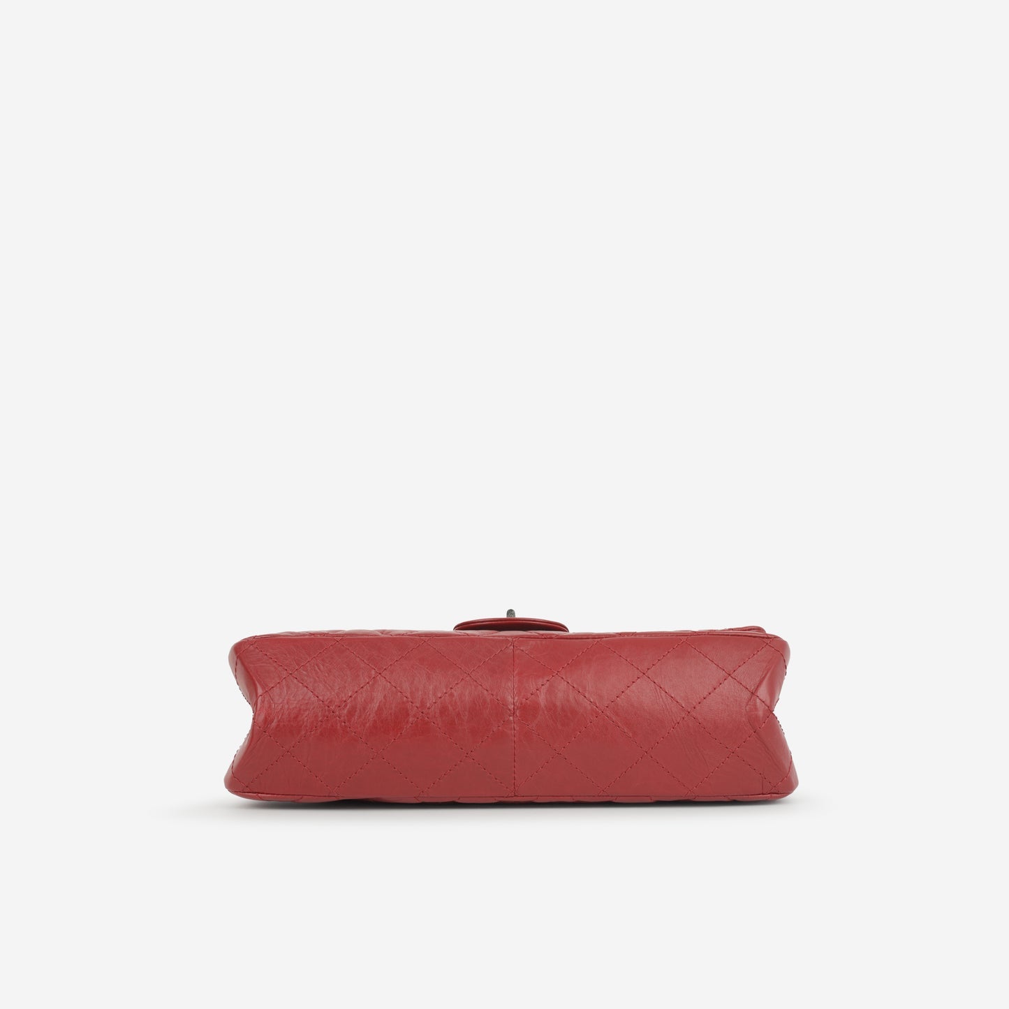 Chanel - Maxi 2.55 Handbag - Red Quilted Aged Calfskin RHW - 2012 -