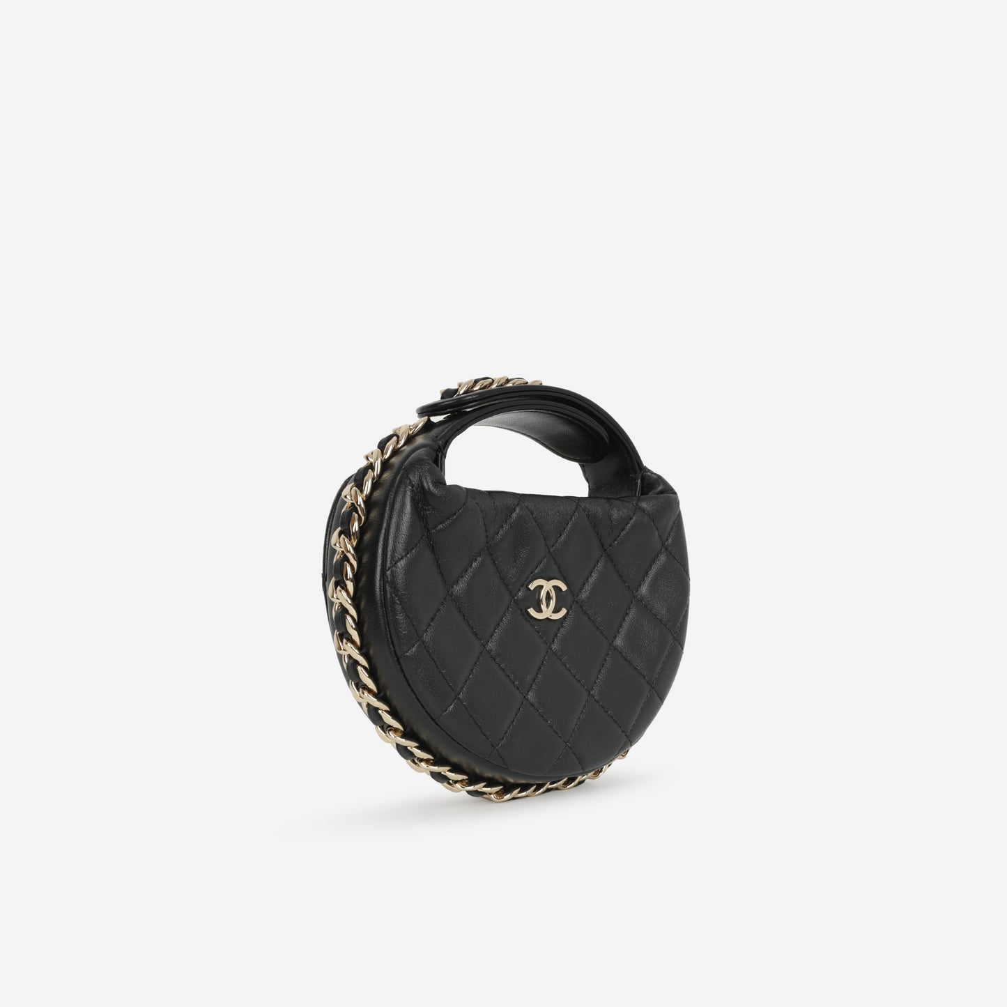 Chanel - Halfmoon - Black Lambskin CGHW -