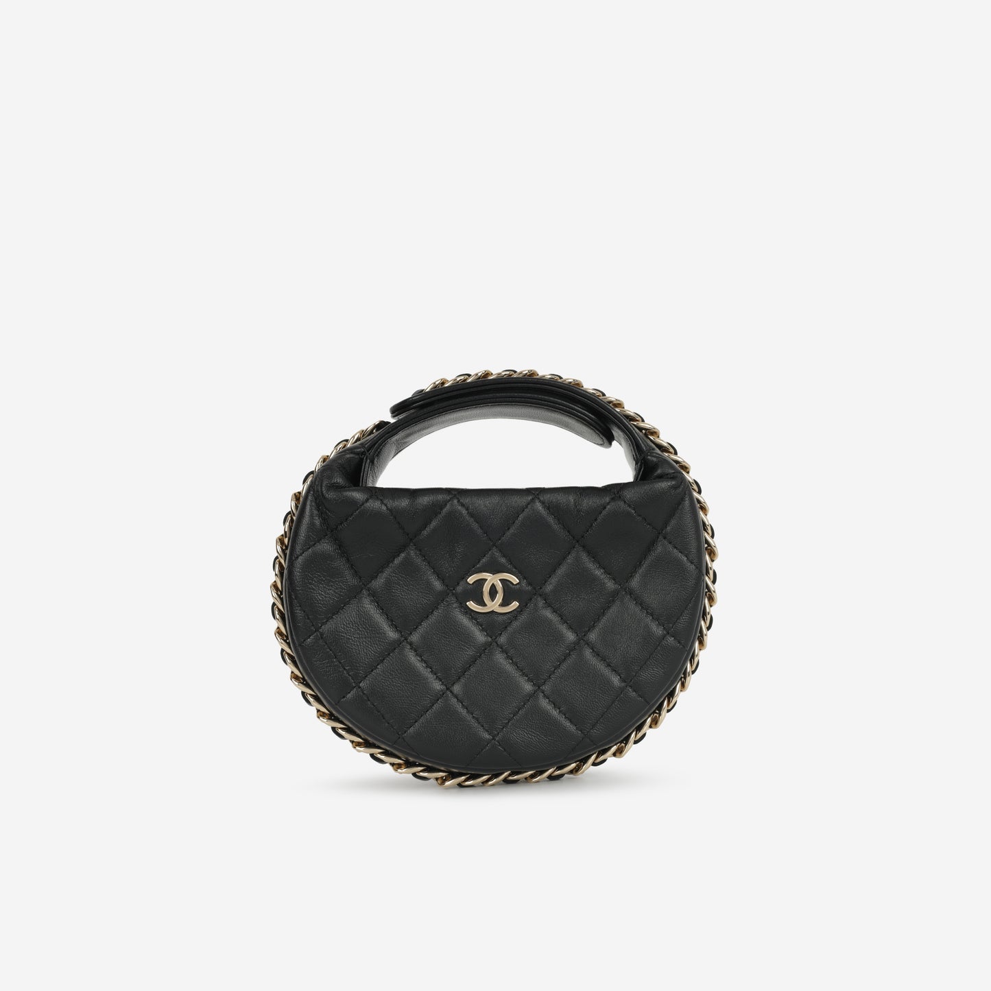 Chanel - Halfmoon - Black Lambskin CGHW -