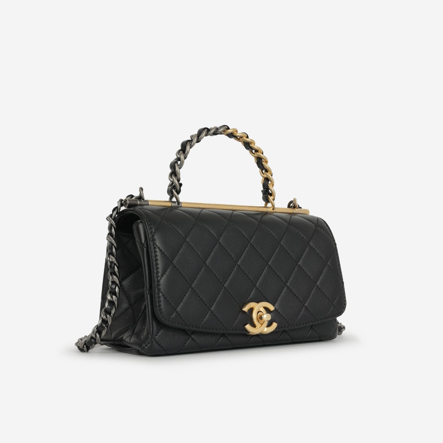 Chanel - La Parisienne Flap Bag - Black Quilted Lambskin MHW - - 2020