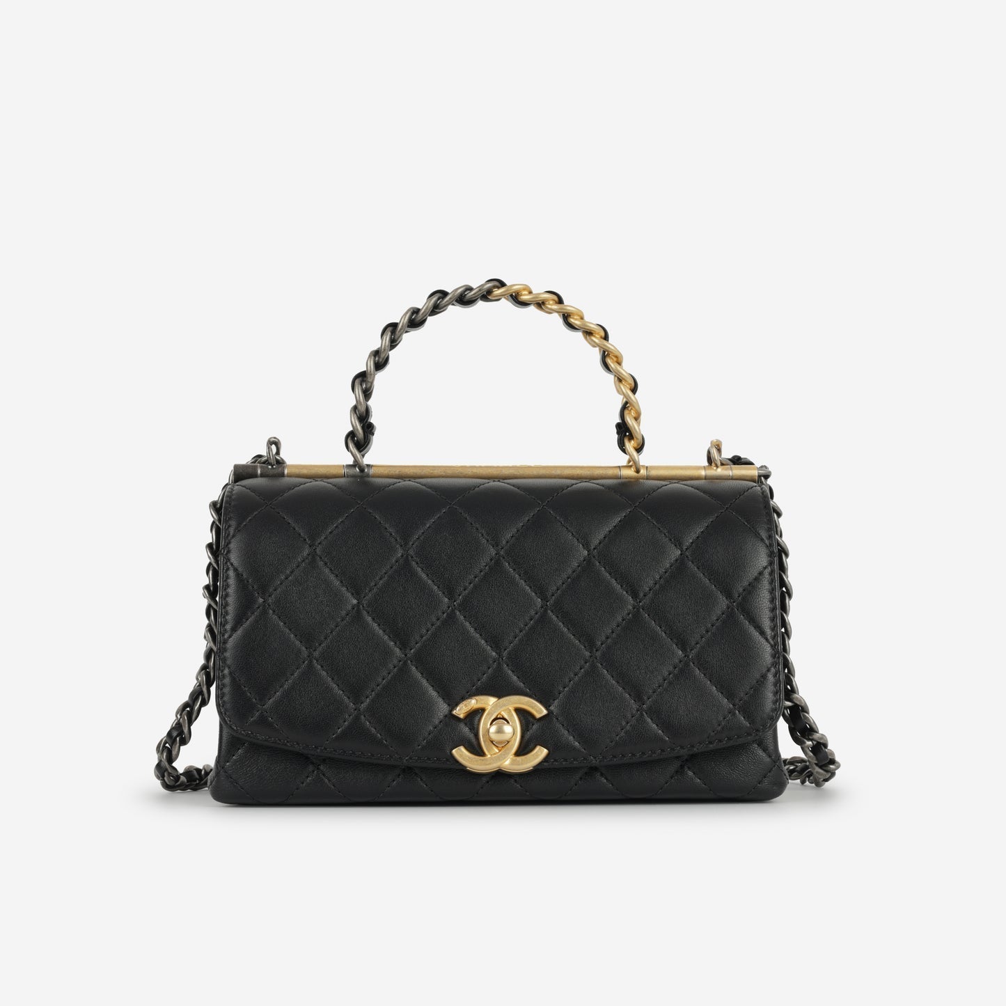 Chanel - La Parisienne Flap Bag - Black Quilted Lambskin MHW - - 2020