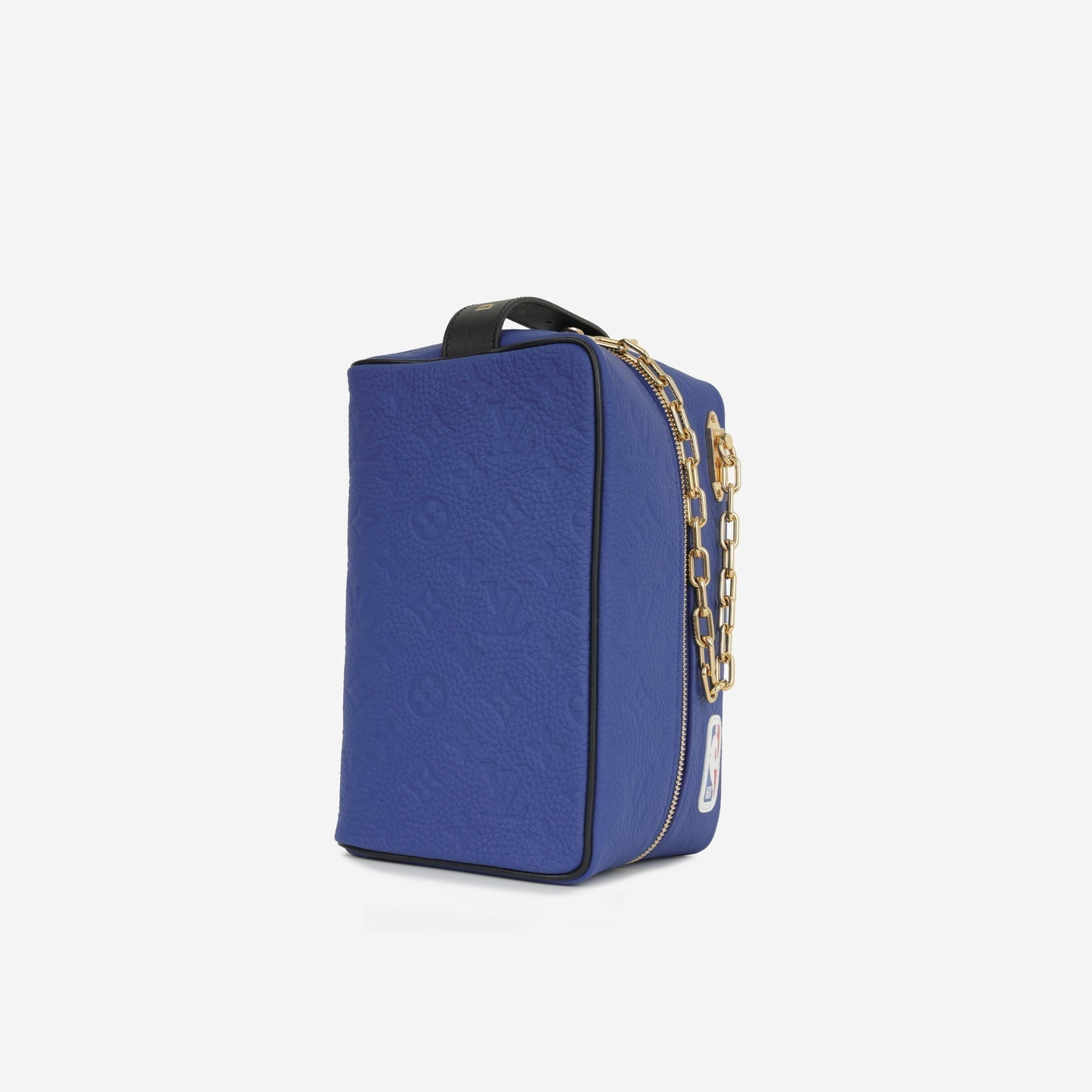 Louis Vuitton - LVxNBA Cloakroom Dopp Kit Bag - Electric Blue Monogram Embossed GHW -