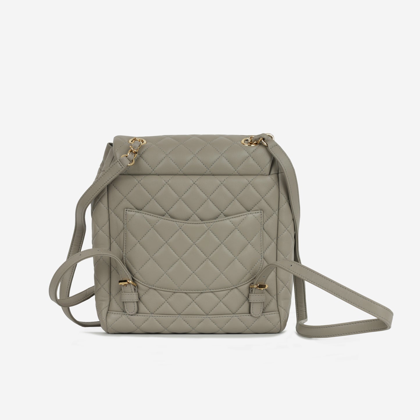 Chanel - Small Urban Spirit Backpack - Grey Lambskin CGHW -   - 2019