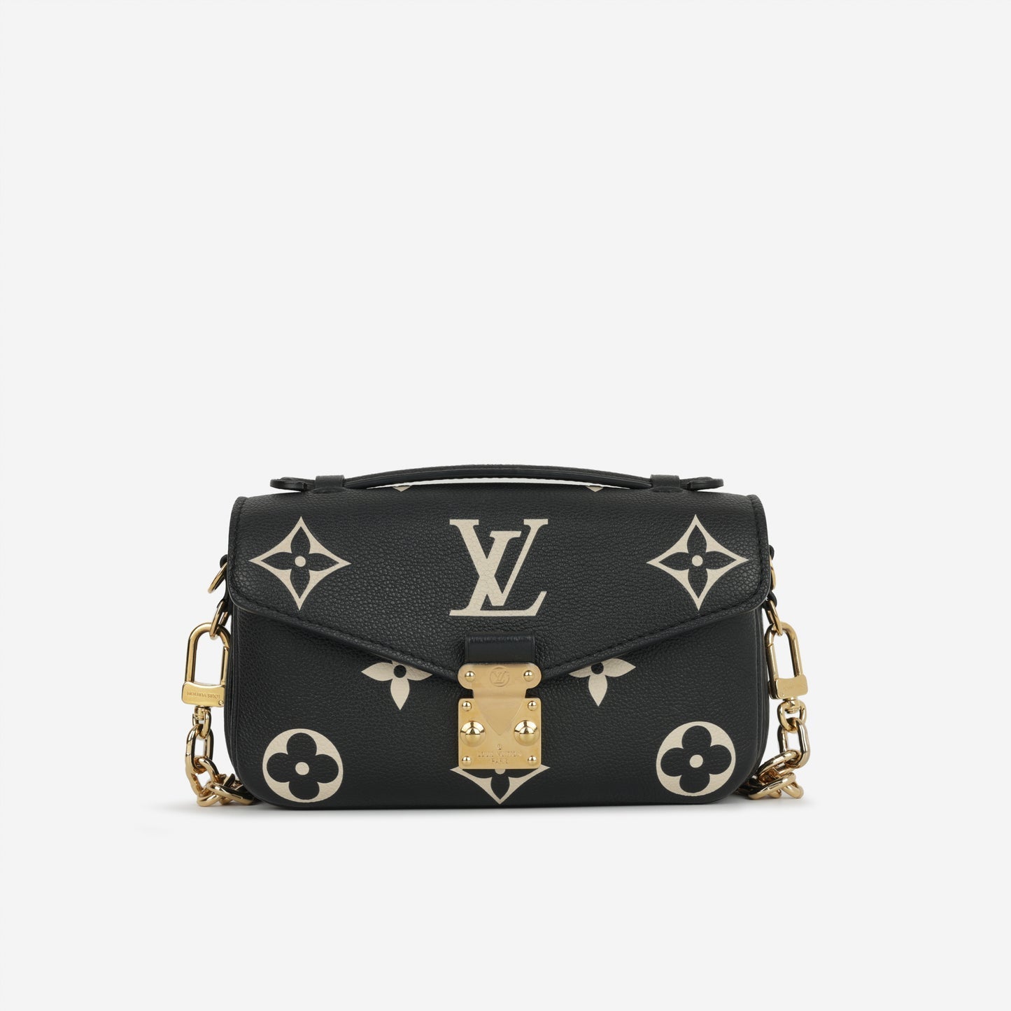 Louis Vuitton Pochette Metis East / West - Black/Beige Bicolor Monogram Empreinte Leather GHW