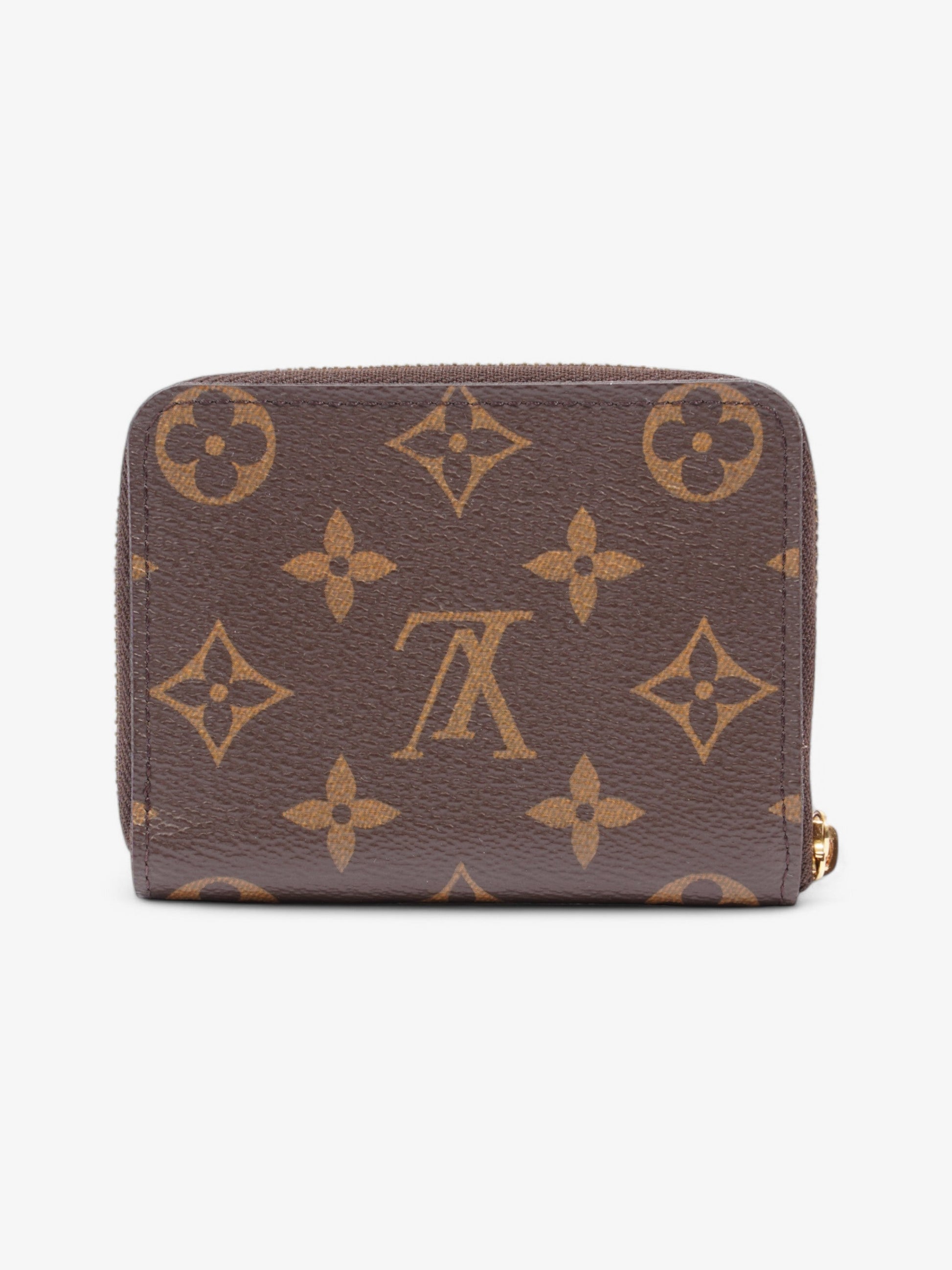 Louis Vuitton Zip Coated Monogram Canvas Coated Canvas Wallet Case