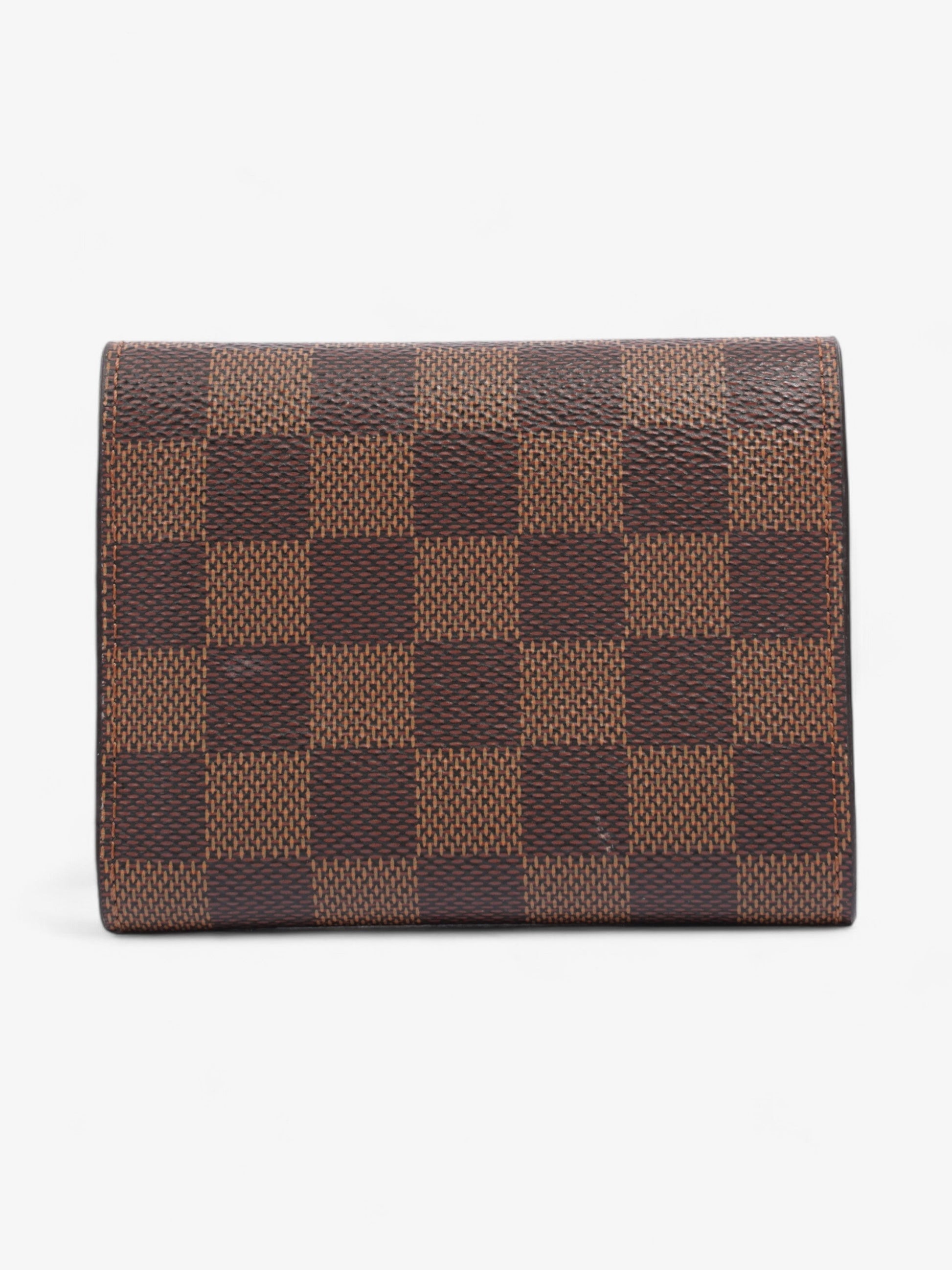 Louis Vuitton Victorine Ebene Red Canvas Damier Wallet Case
