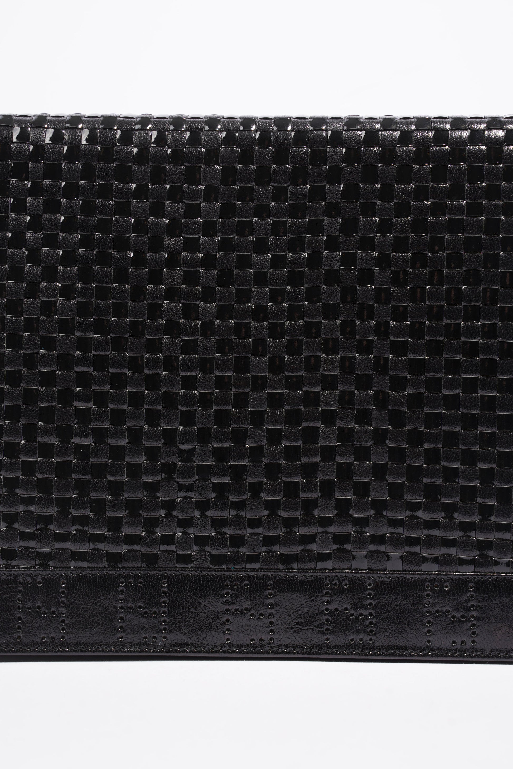 Fendi Clutch With Strap Leather Black Clutch Bag