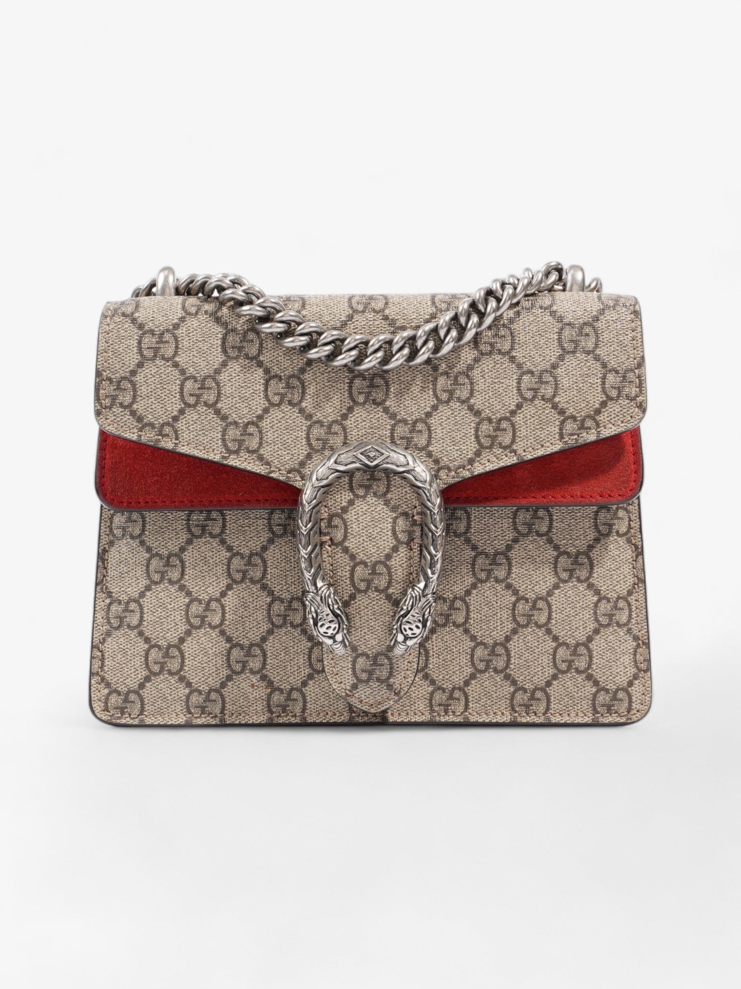 Gucci Dionysus And Ebony Supreme Coated Shoulder Bag Canvas Beige