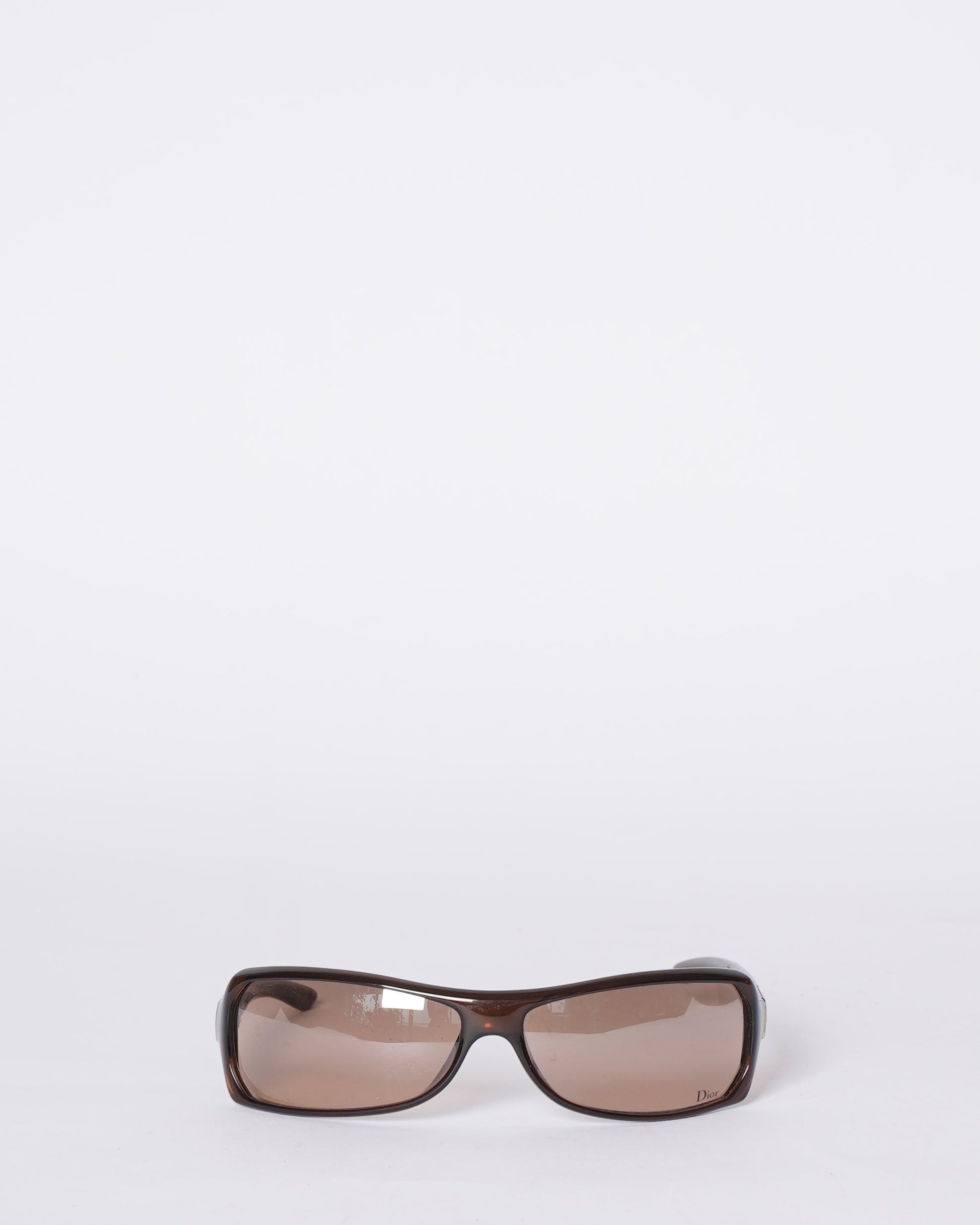 Dior Handbag Rectangular Sunglasses Brown