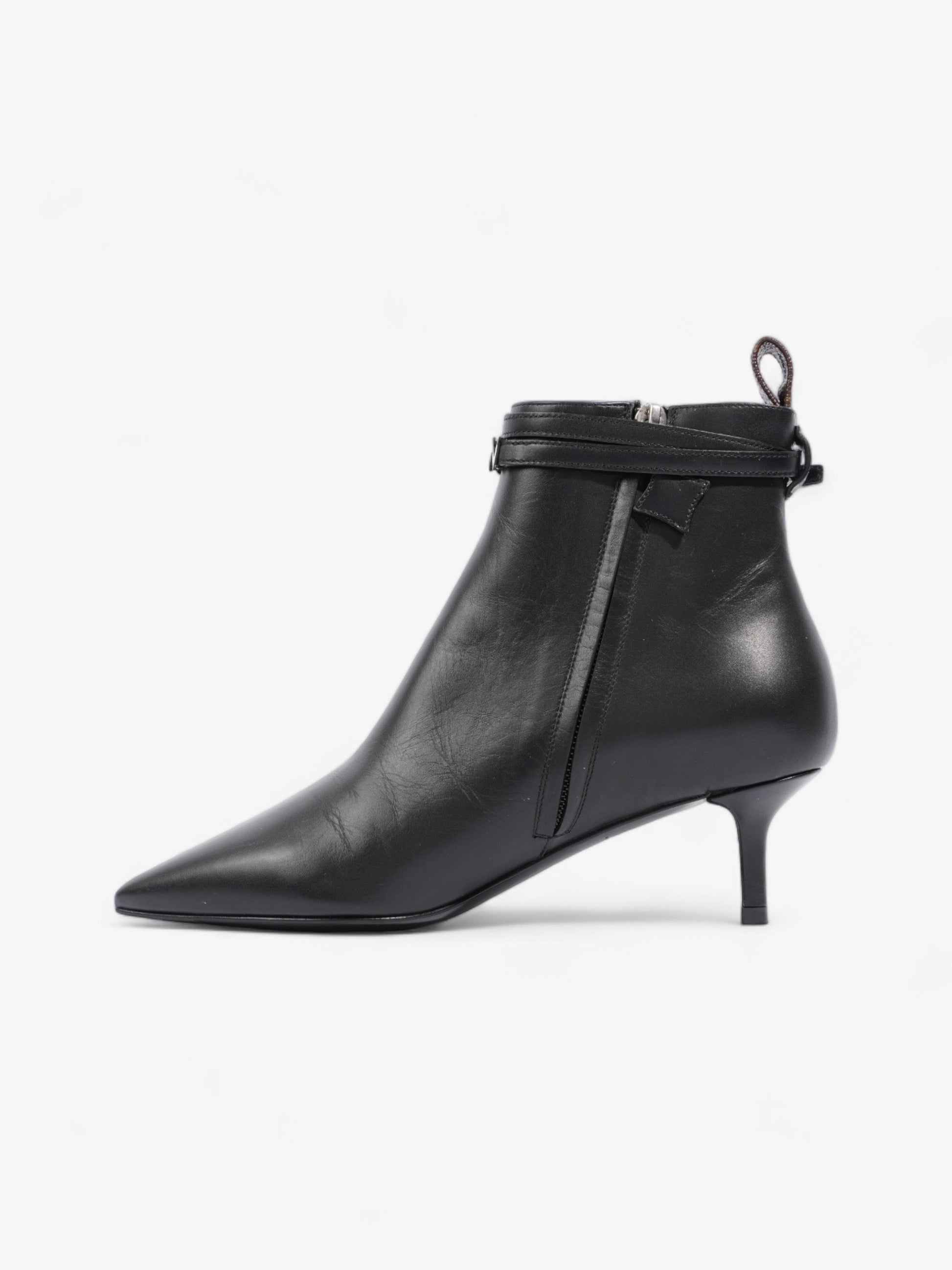 Louis Vuitton Call Back Ankle Boot 50 Monogram Leather Black Brown Shoes