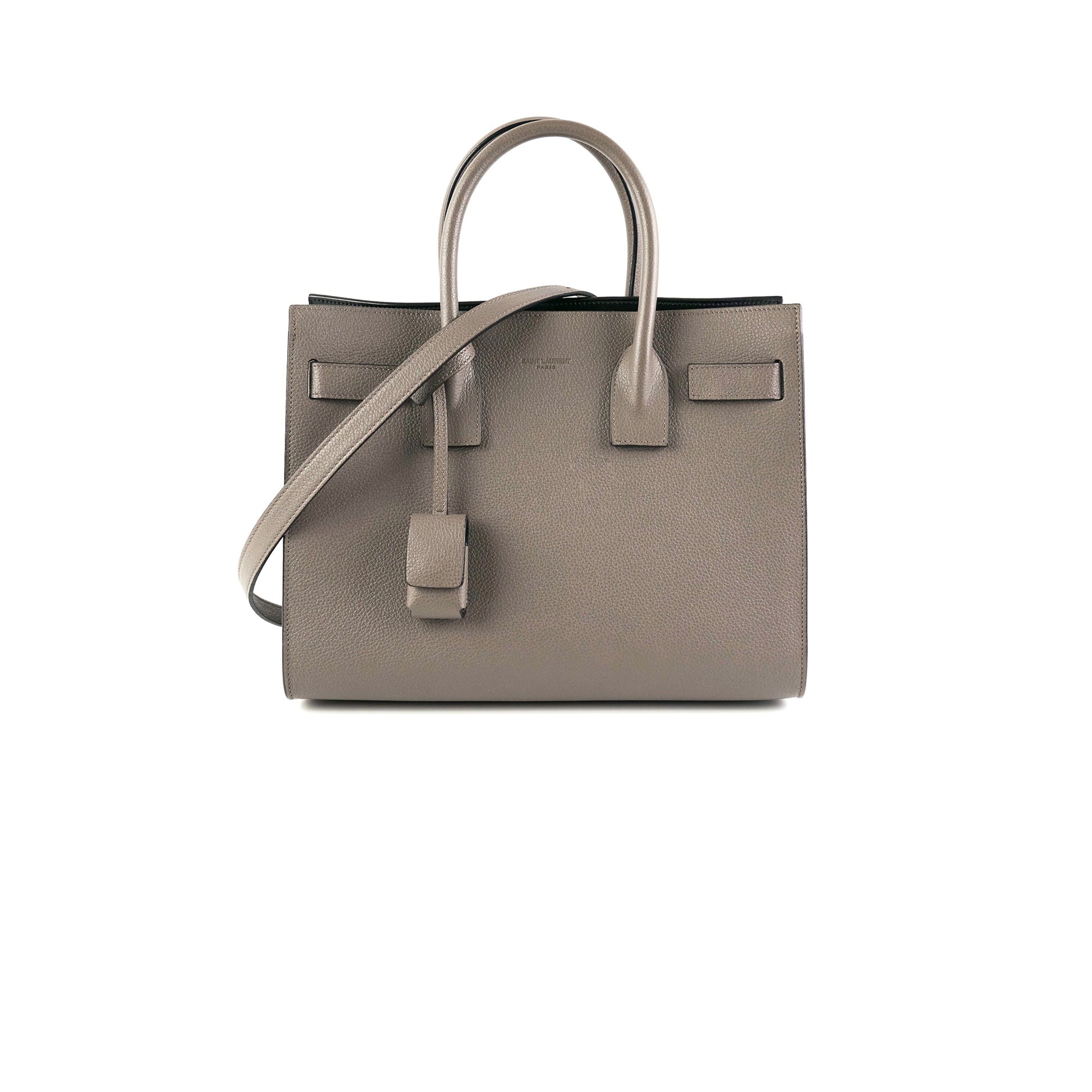 YSL Saint Laurent Sac De Jour Nano Grey Tote Bag Gray