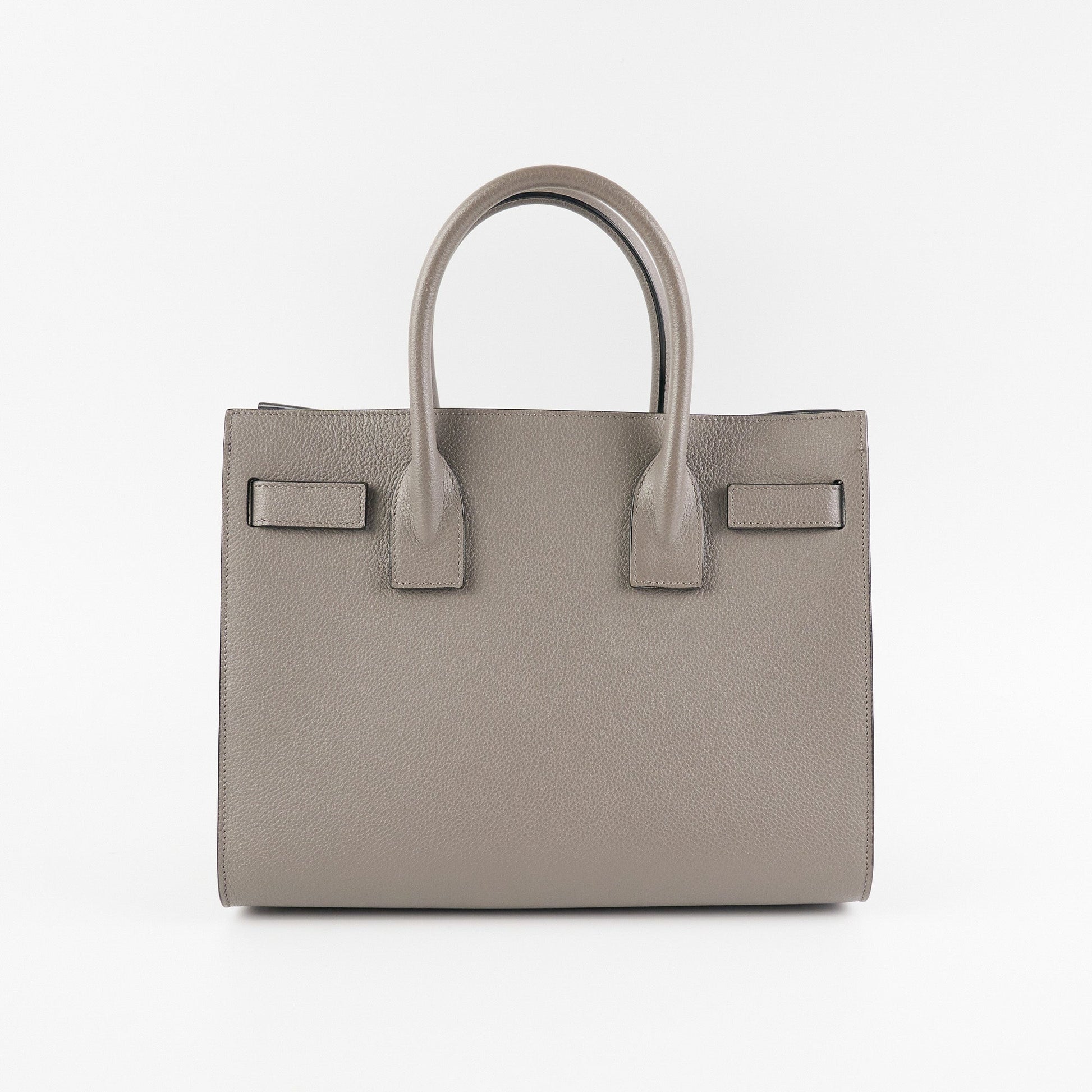 YSL Saint Laurent Sac De Jour Nano Grey Tote Bag Gray