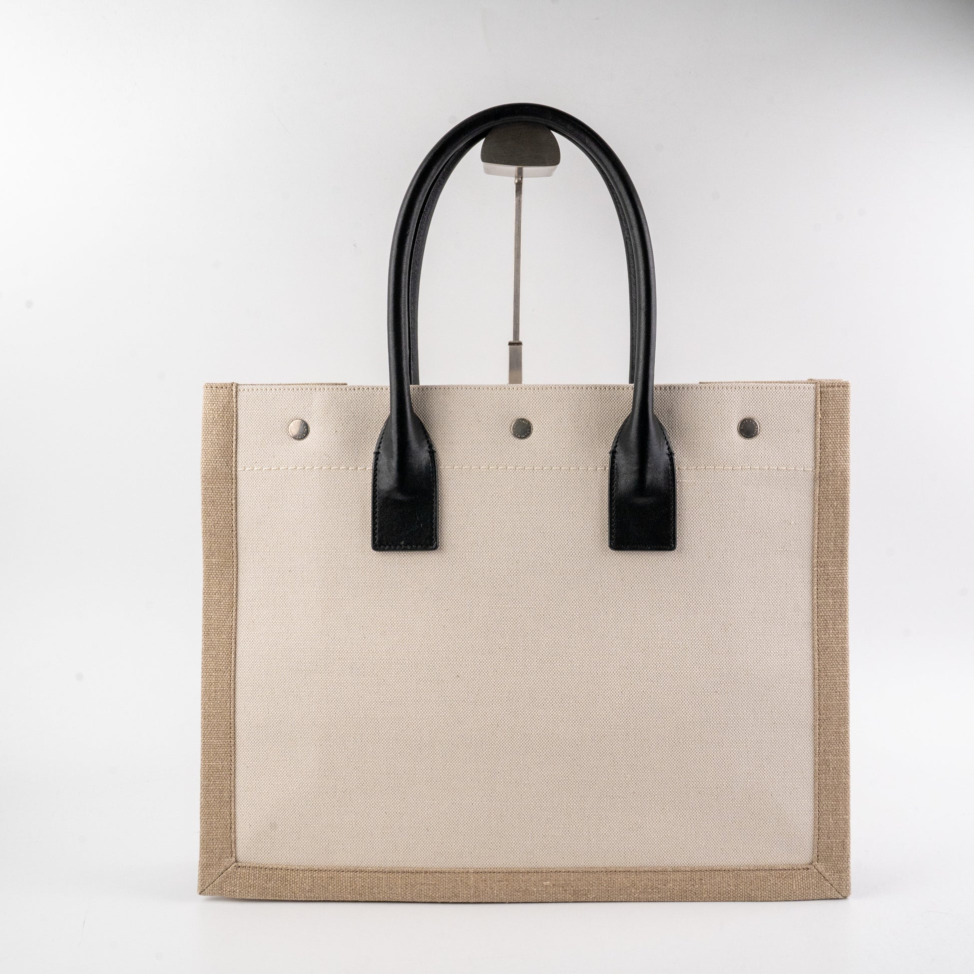 YSL Saint Laurent Rive Gauche Tote Bag Beige