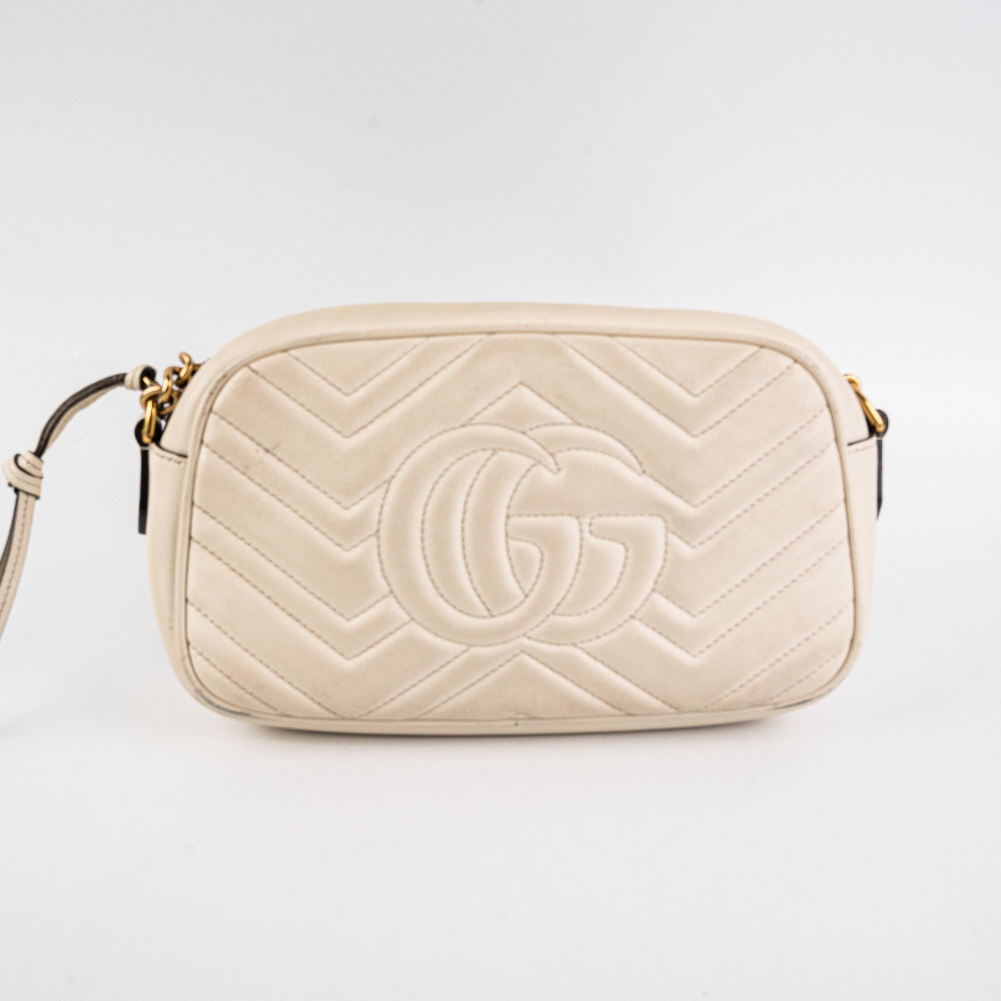 Gucci Marmont Crossbody Bag White Small
