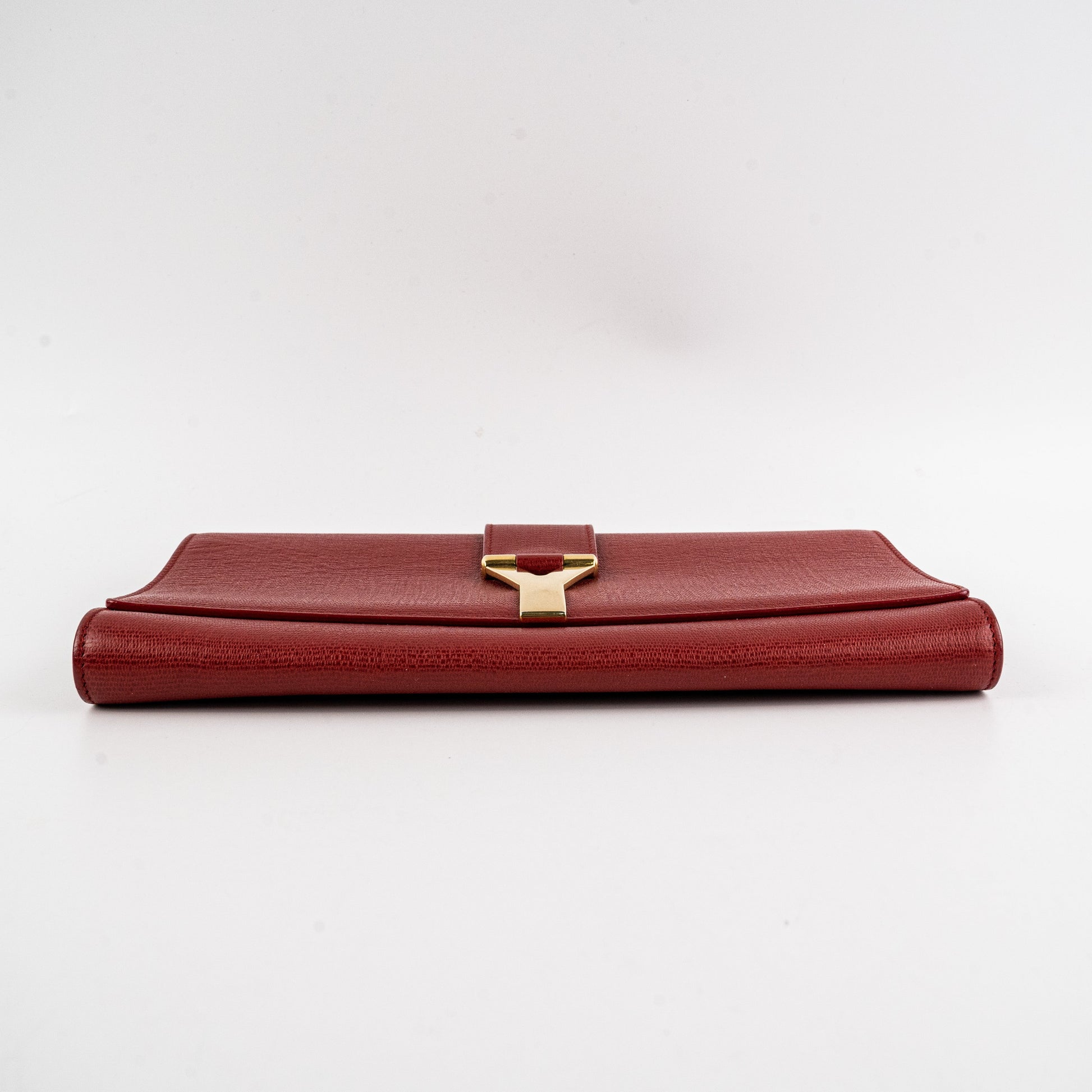 YSL Saint Laurent Clutch Leather Red Clutch Bag Red Leather Clutch